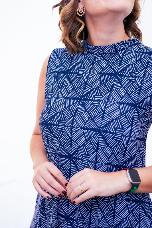 Vestido Emily - Regata de Amarrar nas Costas em Malha Confort - Bazar Online