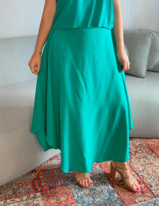 Saia Manu - Longa em Viscolinho - Bazar Online