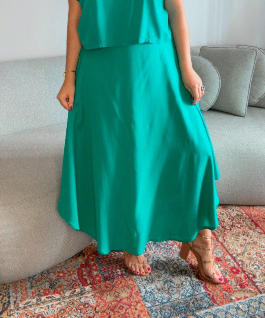 Saia Manu - Longa em Viscolinho - Bazar Online