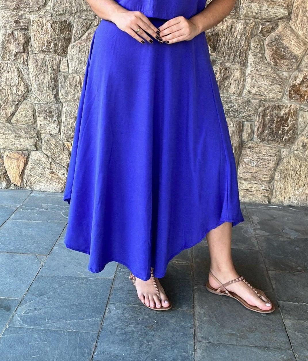 Saia Manu - Longa em Viscolinho - Bazar Online