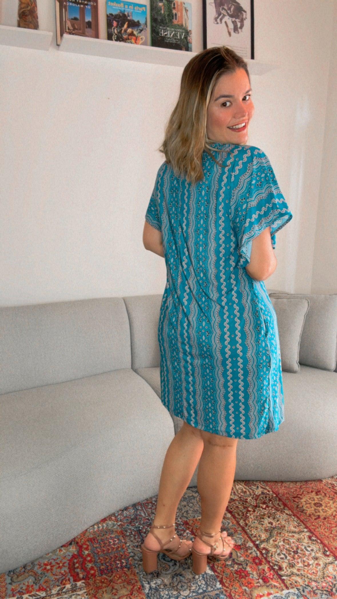Vestido Helena - Malha Confort Manga Morcego - Bazar Online