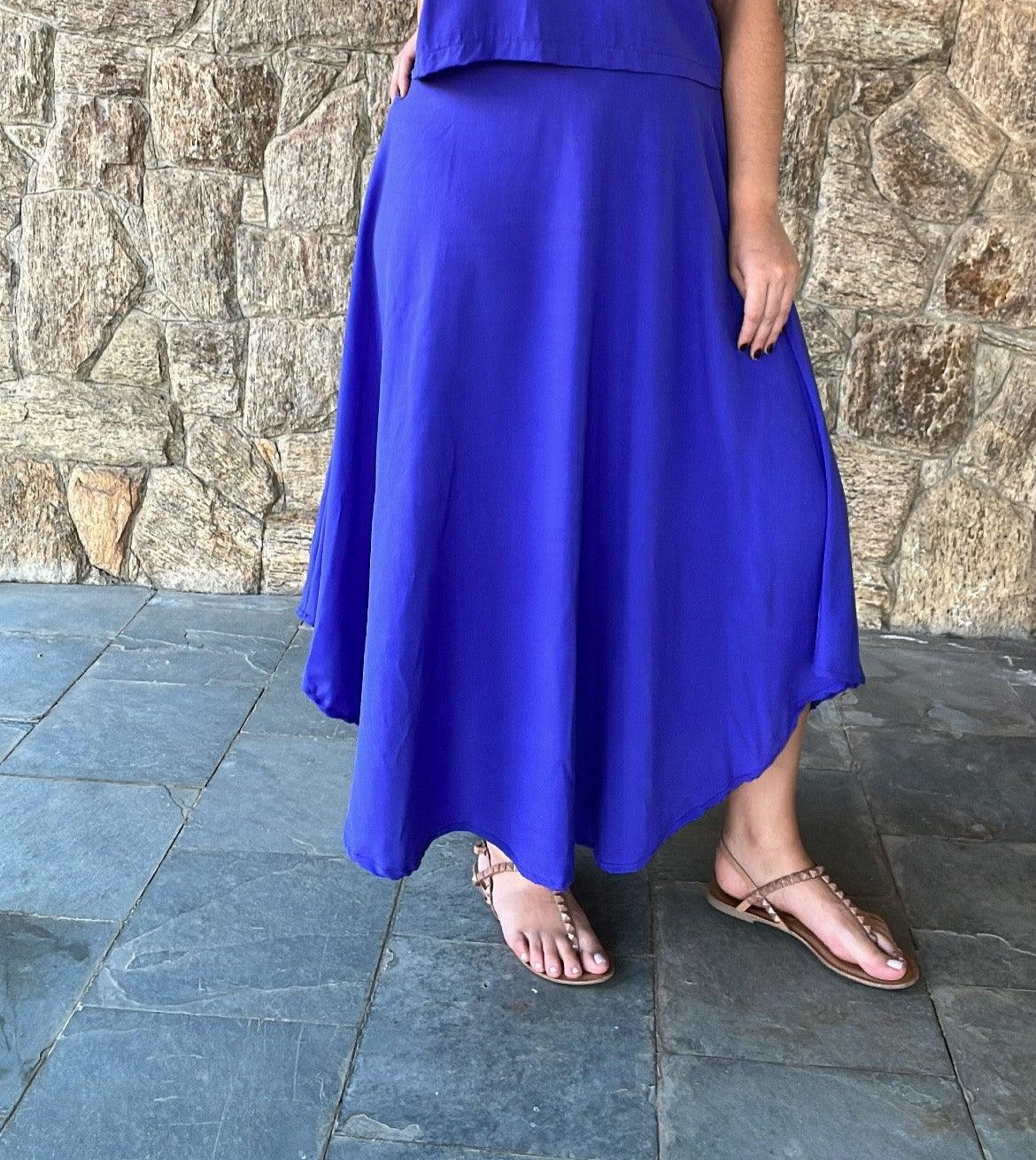 Saia Manu - Longa em Viscolinho - Bazar Online