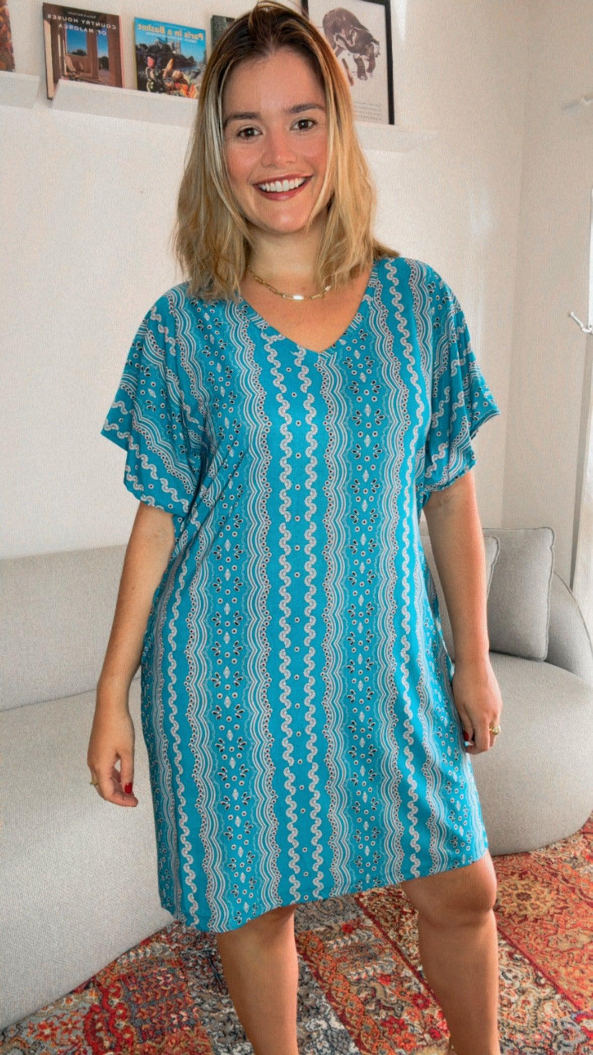 Vestido Helena - Malha Confort Manga Morcego - Bazar Online