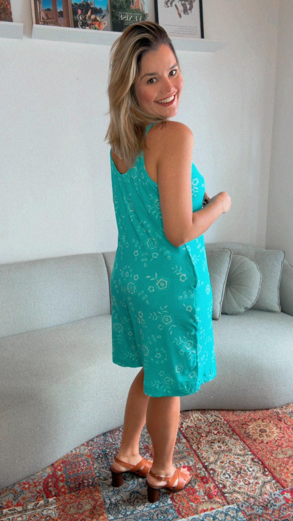 Macaquinho Kate - Midi Alça Larga - Bazar Online