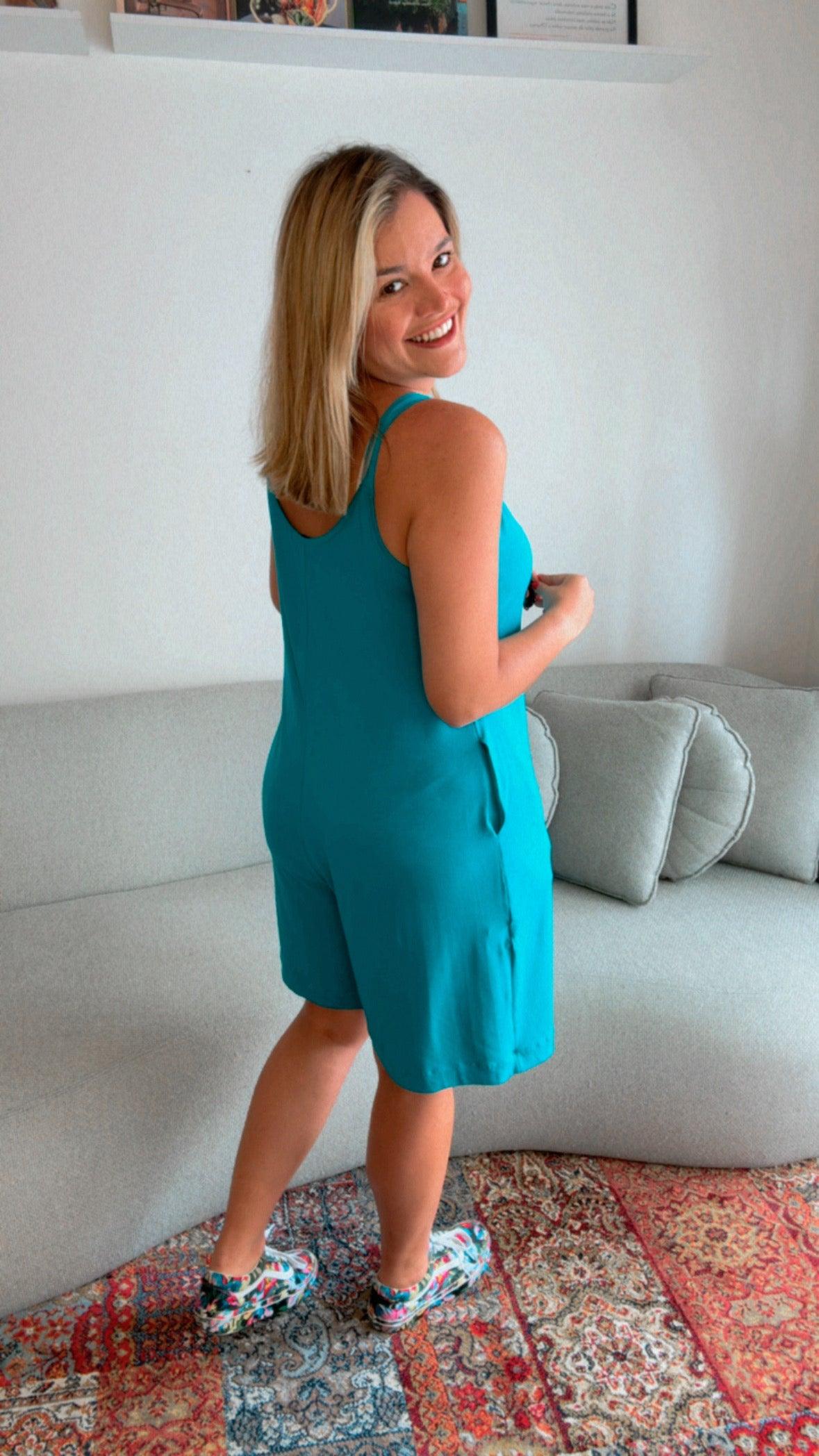 Macaquinho Kate - Midi Alça Larga - Bazar Online