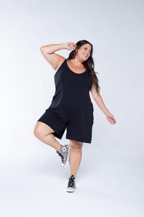 Macaquinho Kate - Midi Alça Larga - Bazar Online