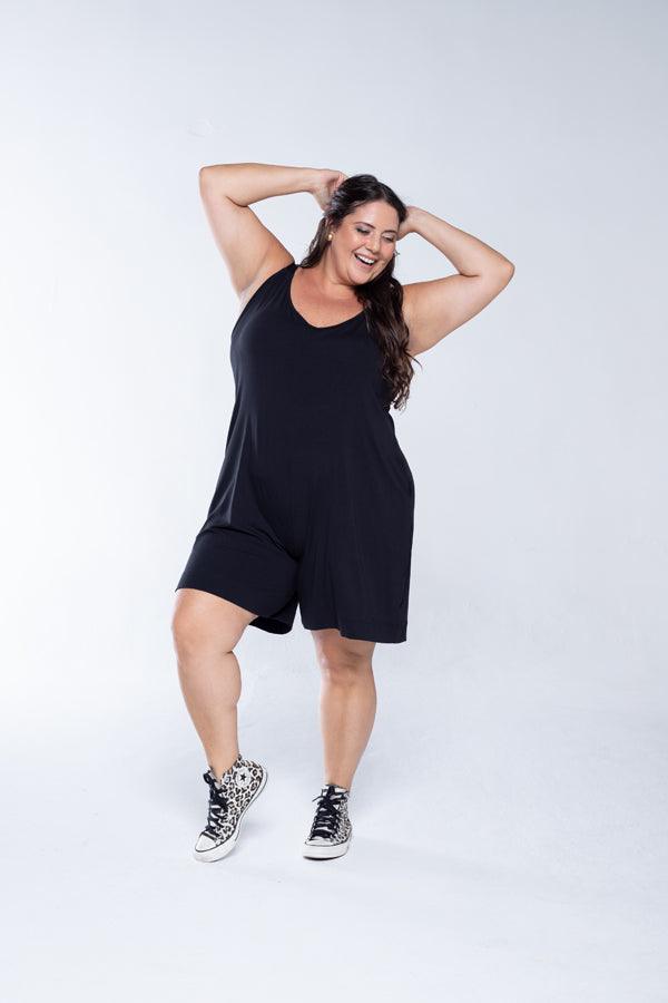 Macaquinho Kate - Midi Alça Larga - Bazar Online