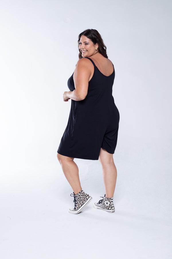 Macaquinho Kate - Midi Alça Larga - Bazar Online