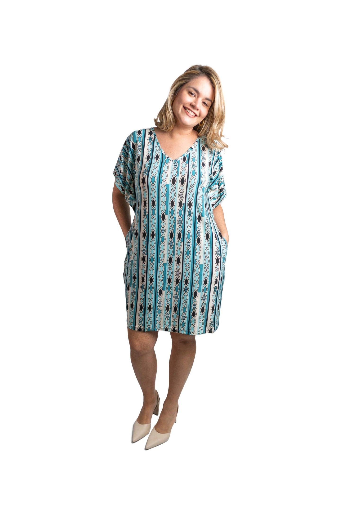 Vestido Helena - Malha Confort Manga Morcego - Bazar Online