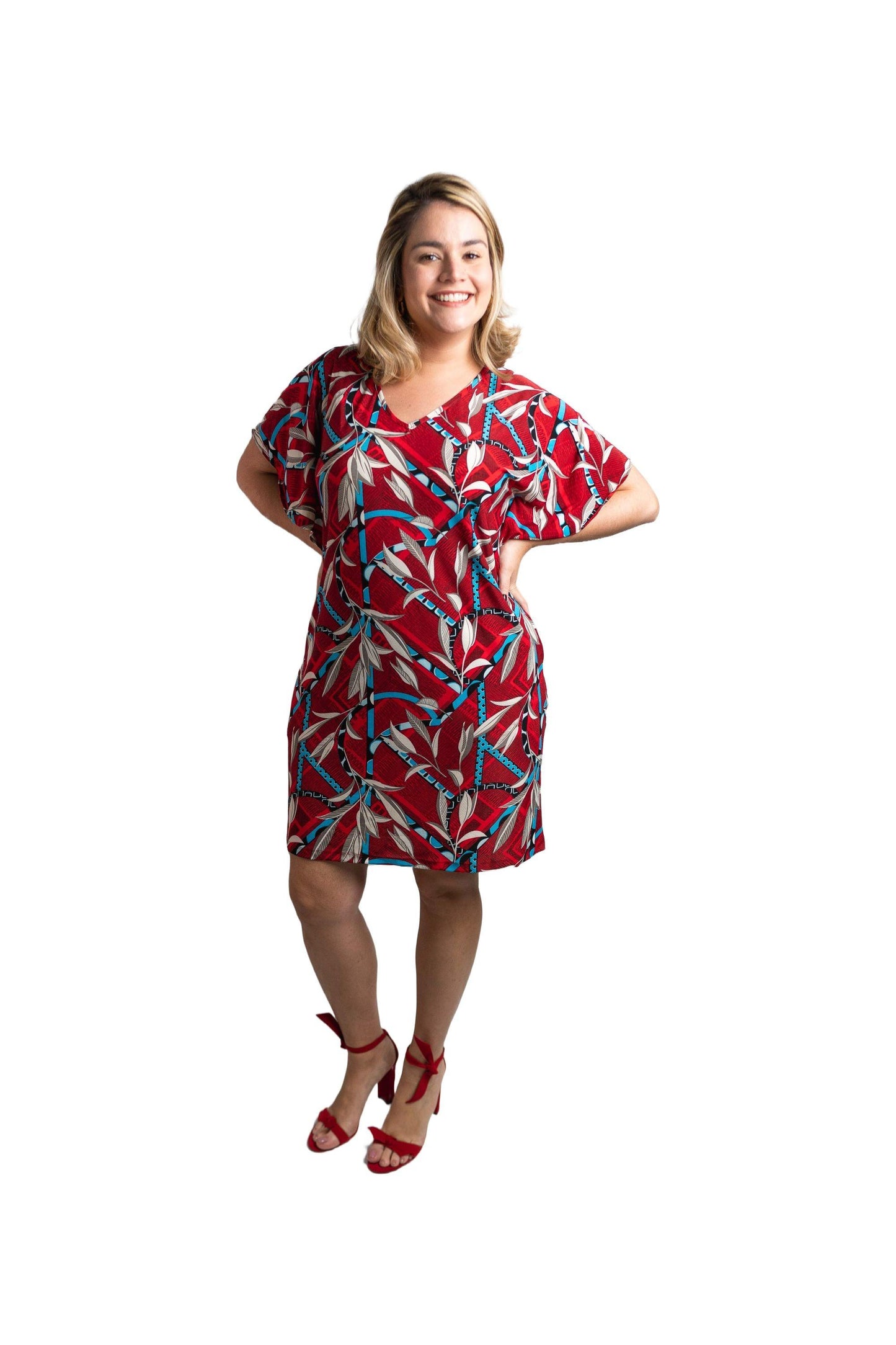 Vestido Helena - Malha Confort Manga Morcego - Bazar Online