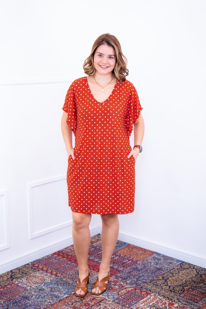 Vestido Helena - Malha Confort Manga Morcego - Bazar Online