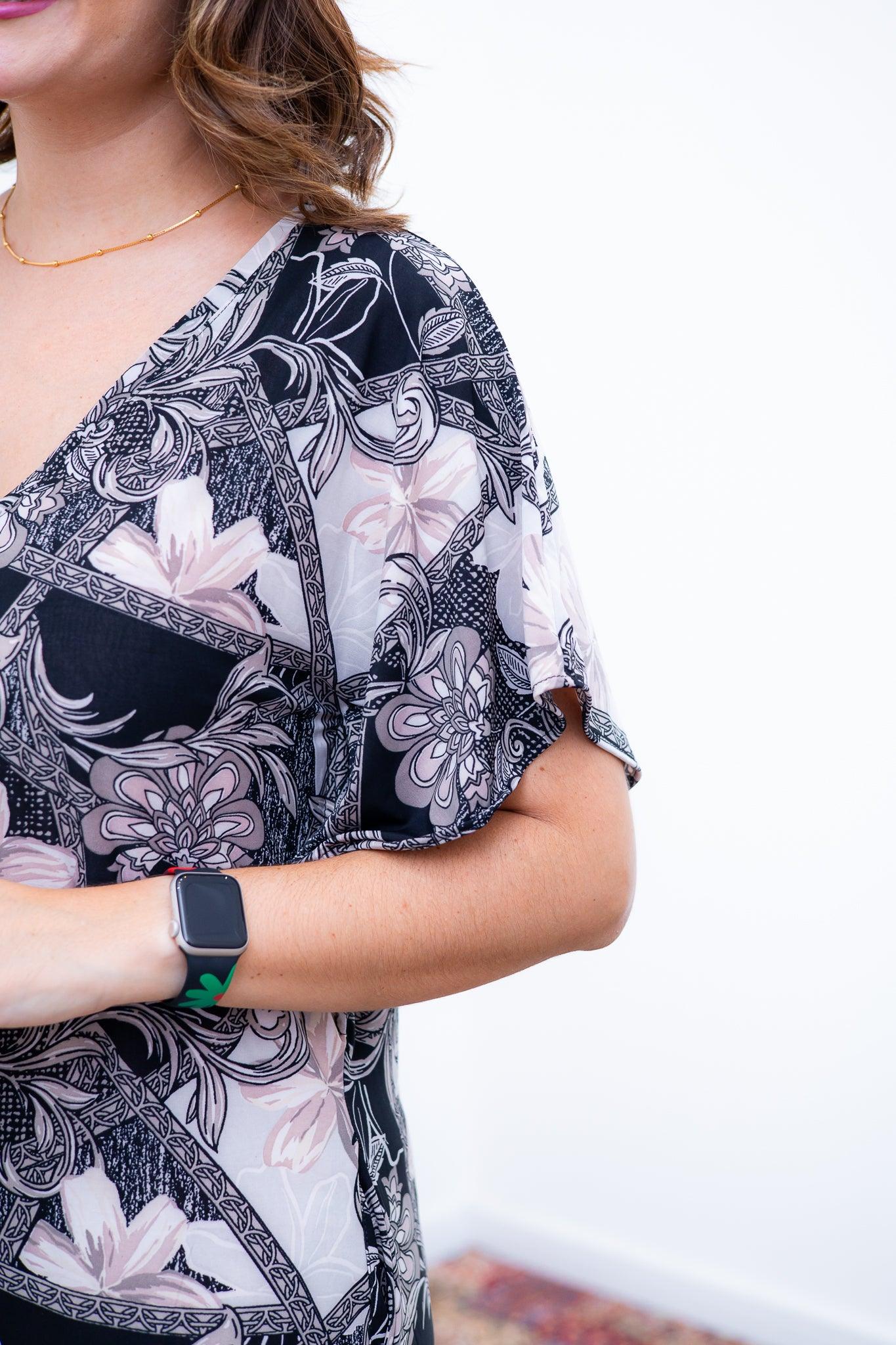 Vestido Helena - Malha Confort Manga Morcego - Bazar Online