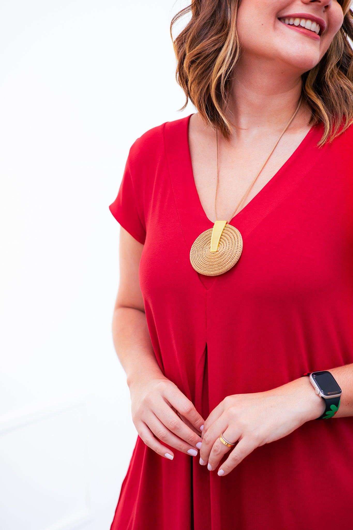 Vestido Laura - Evasê Decote V em Viscolycra - Bazar Online