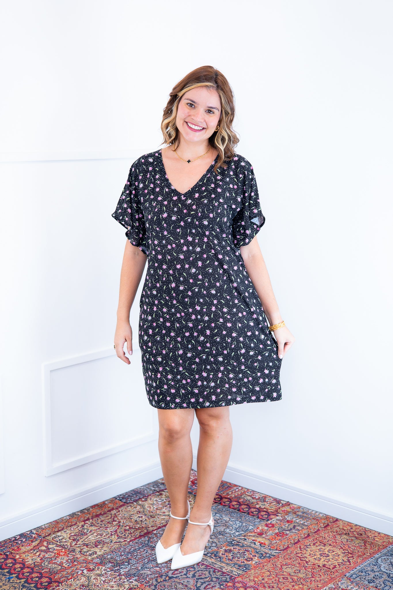 Vestido Helena - Malha Confort Manga Morcego - Bazar Online