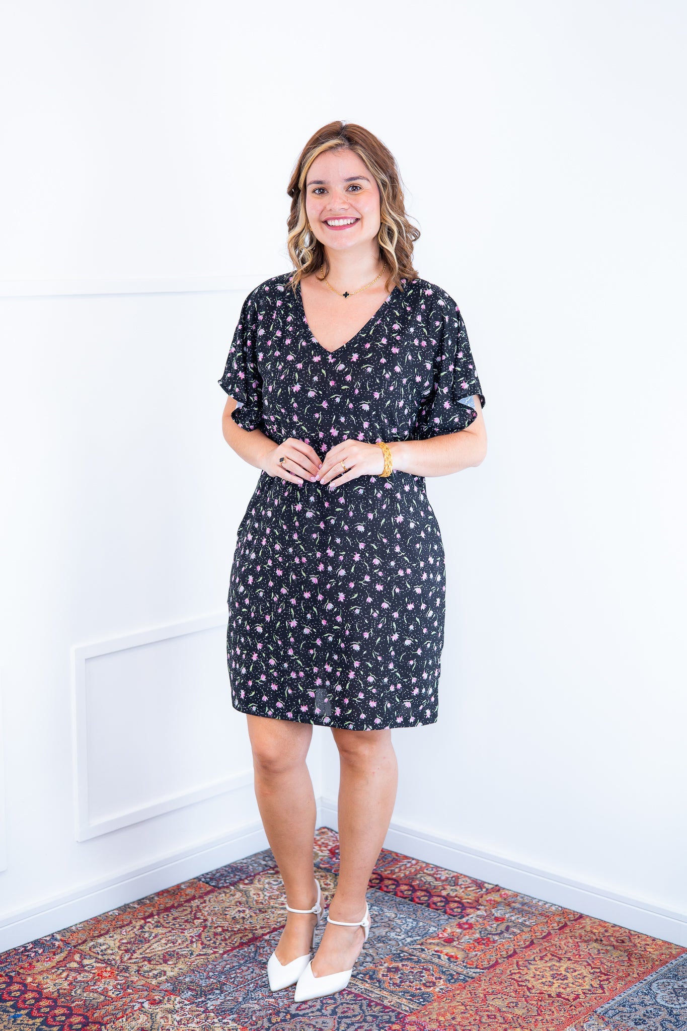 Vestido Helena - Malha Confort Manga Morcego - Bazar Online