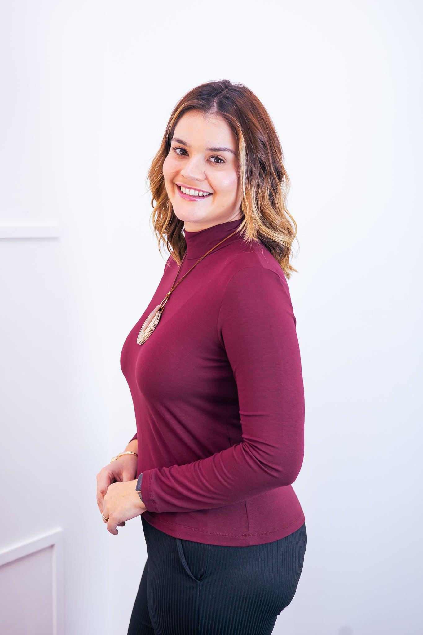 Blusa Donna - Manga longa com Golinha - Bazar Online