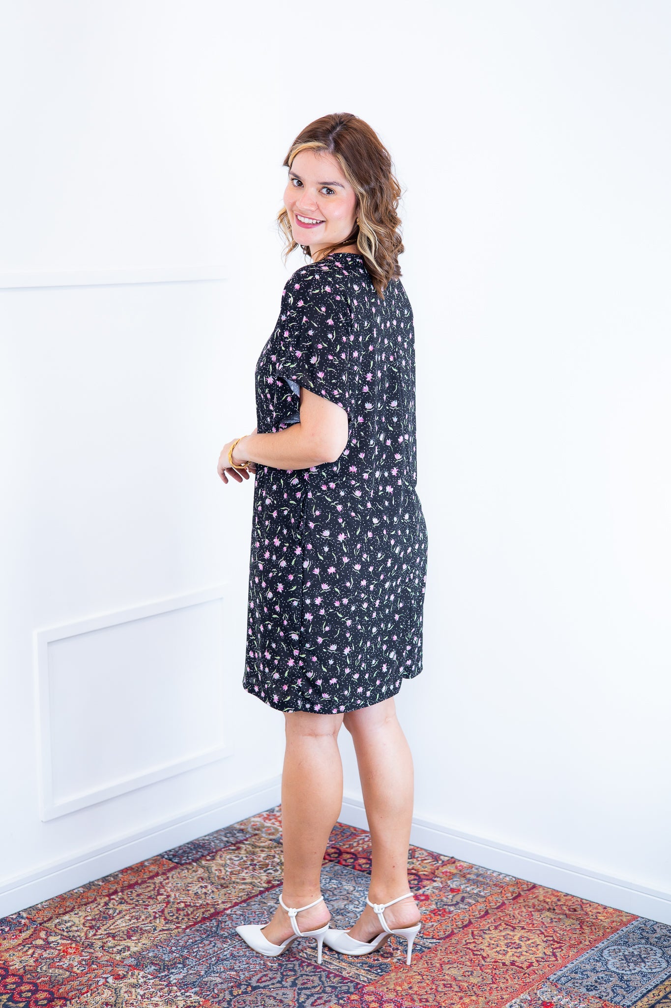 Vestido Helena - Malha Confort Manga Morcego - Bazar Online