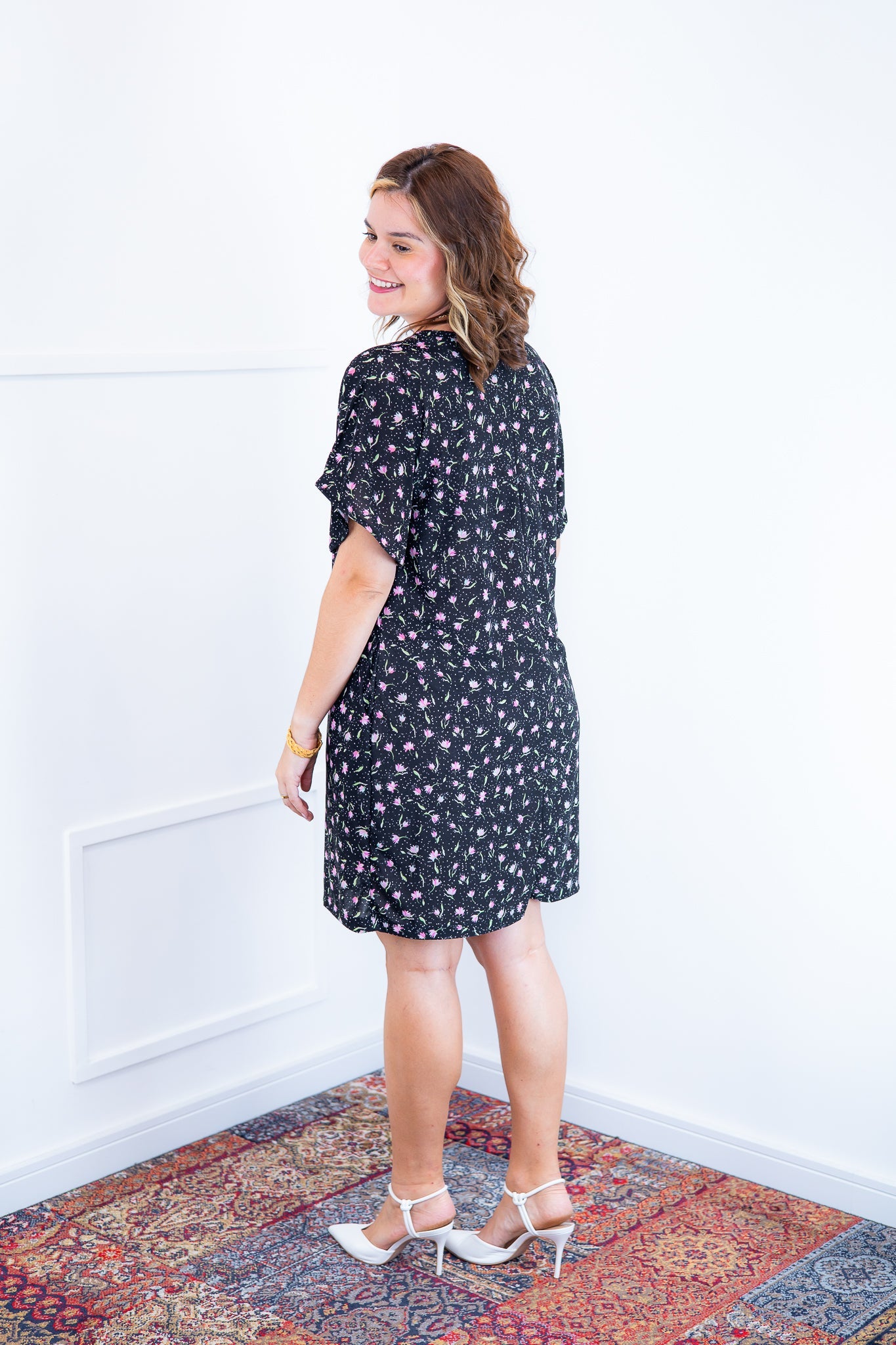 Vestido Helena - Malha Confort Manga Morcego - Bazar Online