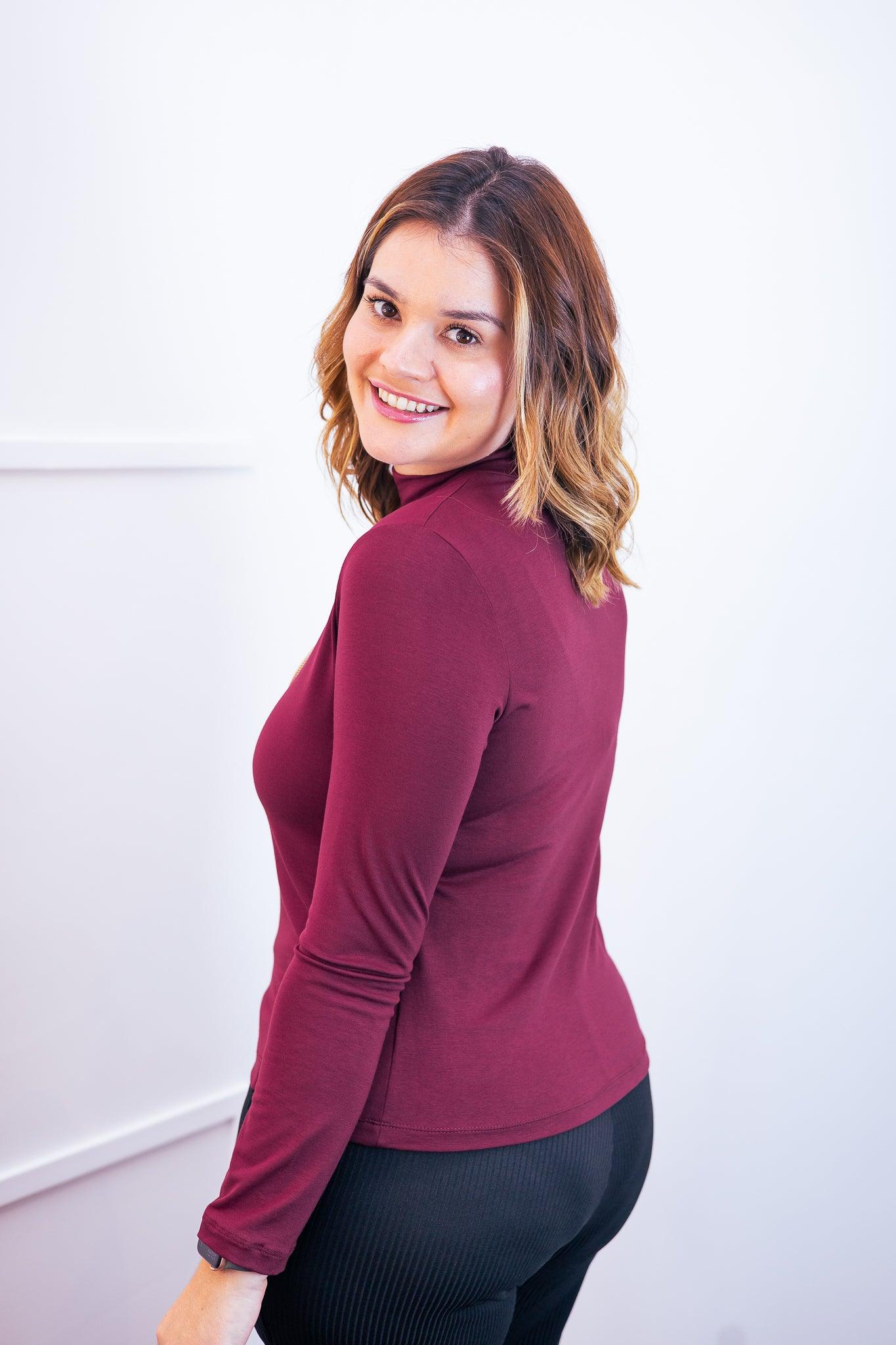 Blusa Donna - Manga longa com Golinha - Bazar Online