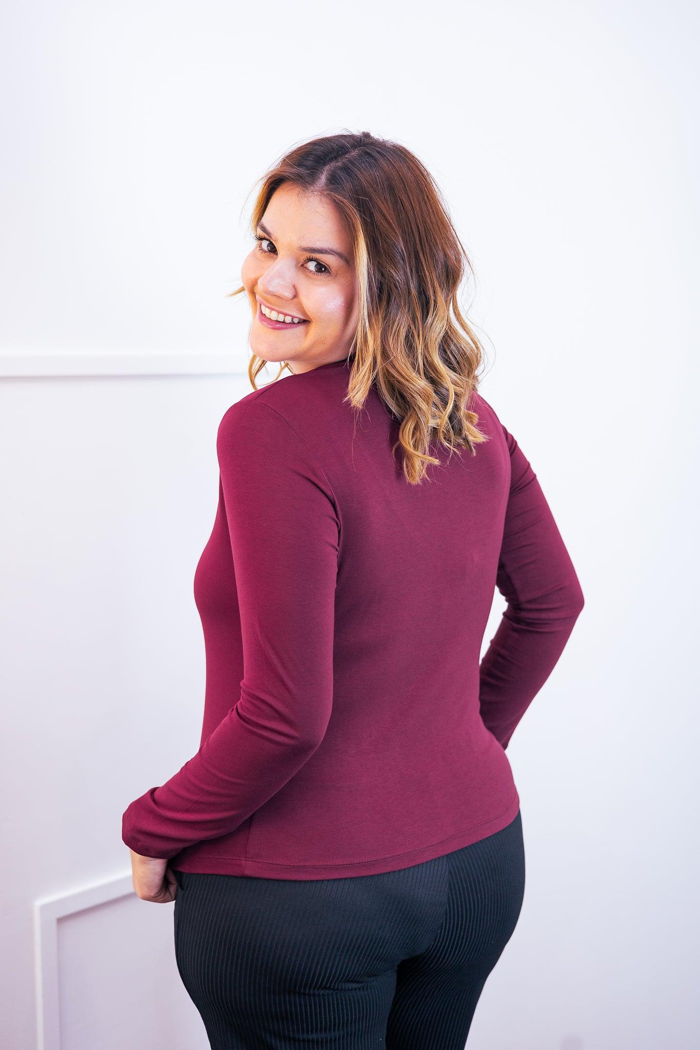 Blusa Donna - Manga longa com Golinha - Bazar Online