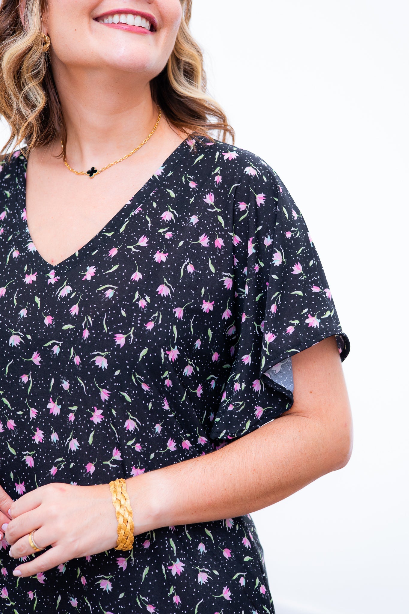 Vestido Helena - Malha Confort Manga Morcego - Bazar Online