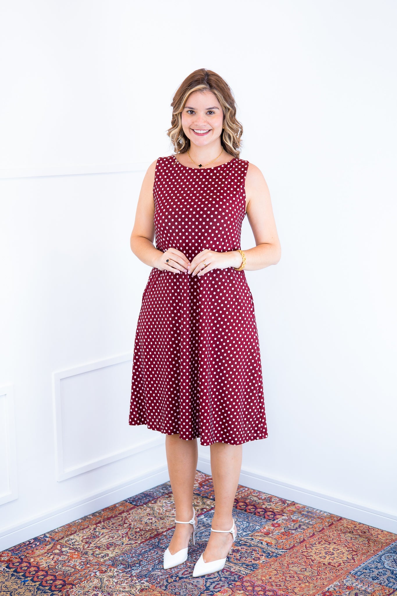 Vestido Sofia - Malha Confort Regata Midi - Bazar Online