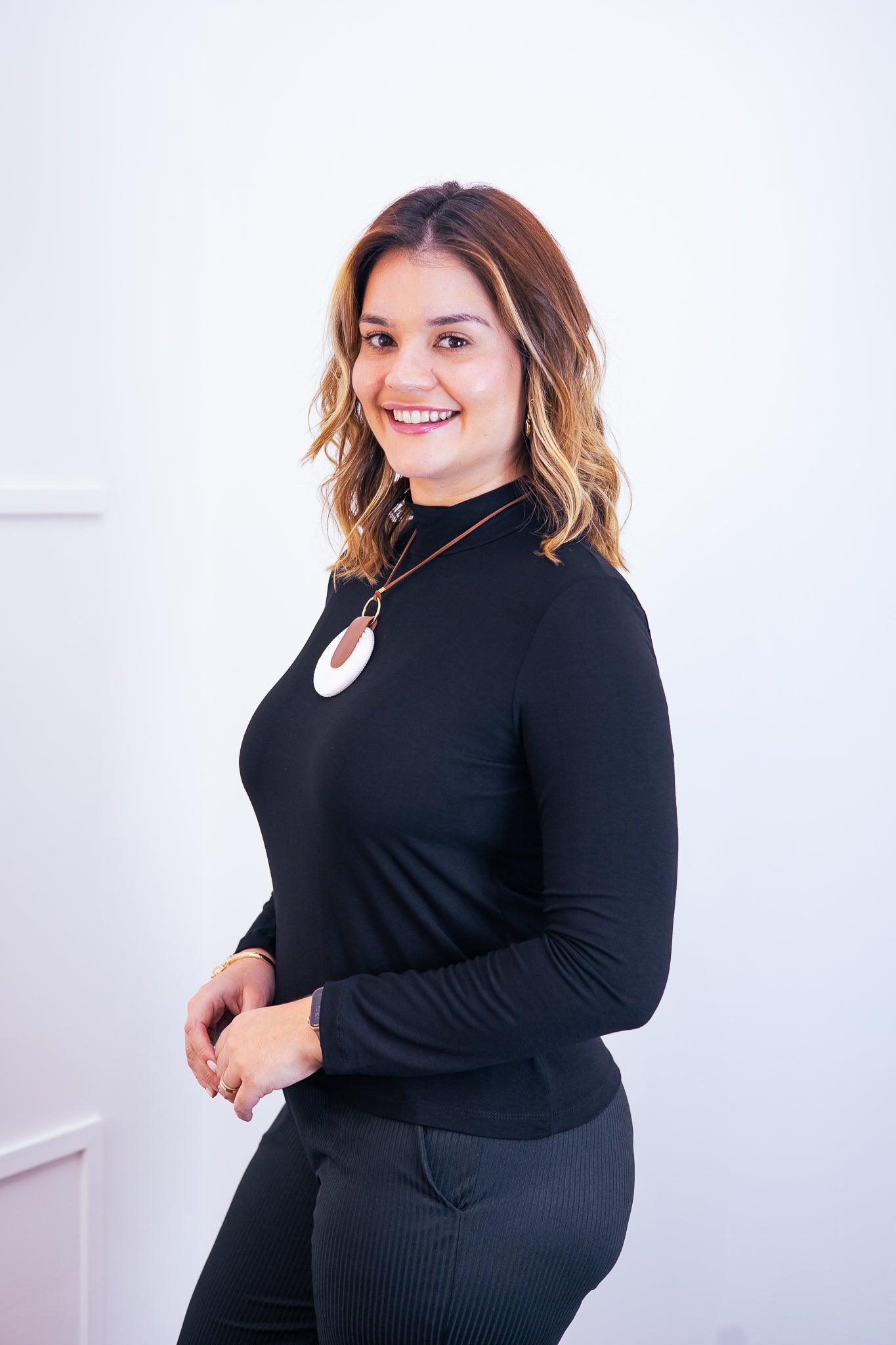 Blusa Donna - Manga longa com Golinha - Bazar Online