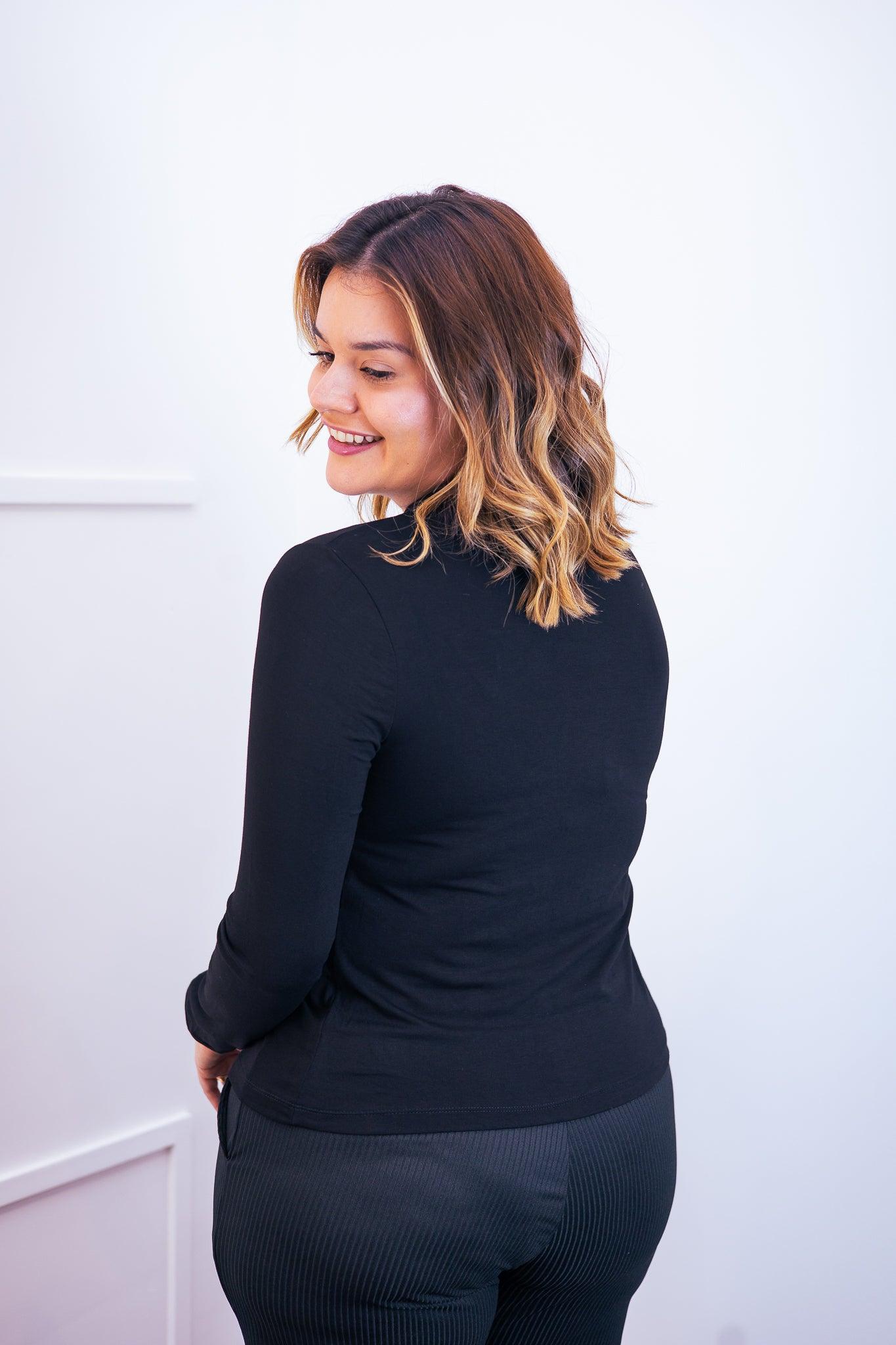 Blusa Donna - Manga longa com Golinha - Bazar Online