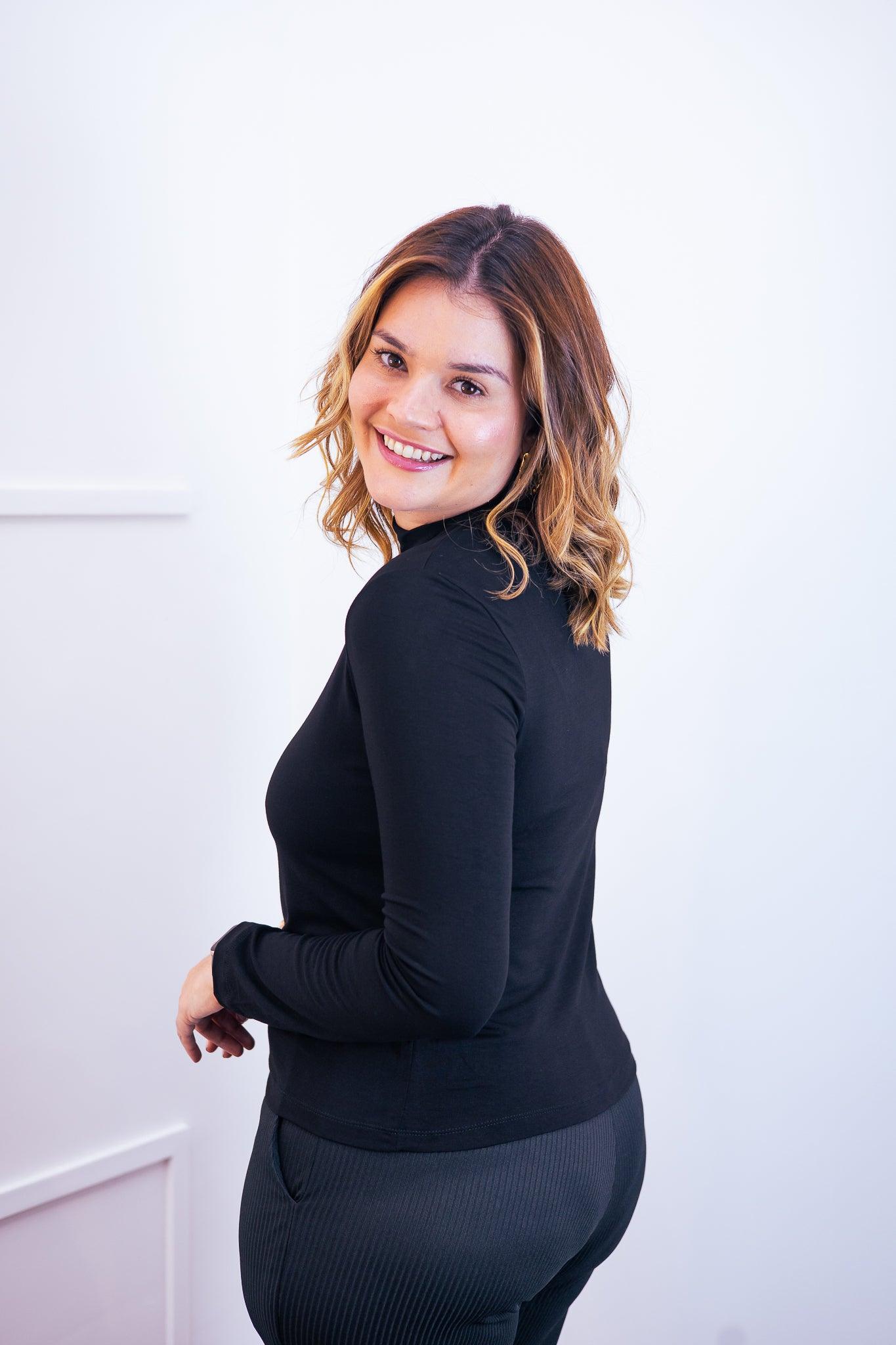 Blusa Donna - Manga longa com Golinha - Bazar Online