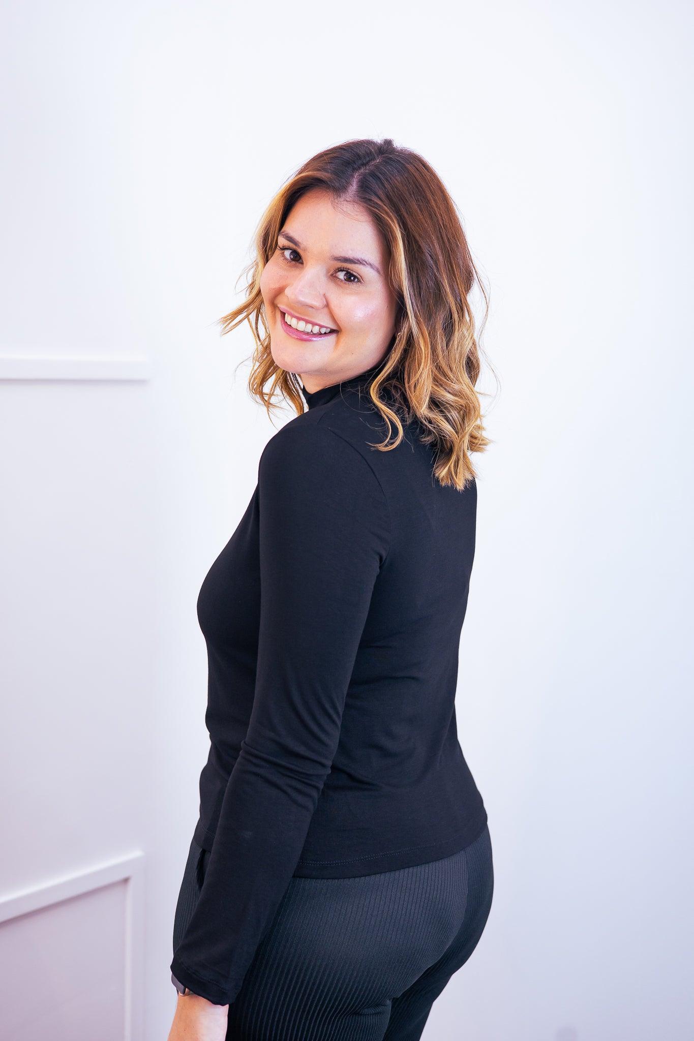 Blusa Donna - Manga longa com Golinha - Bazar Online