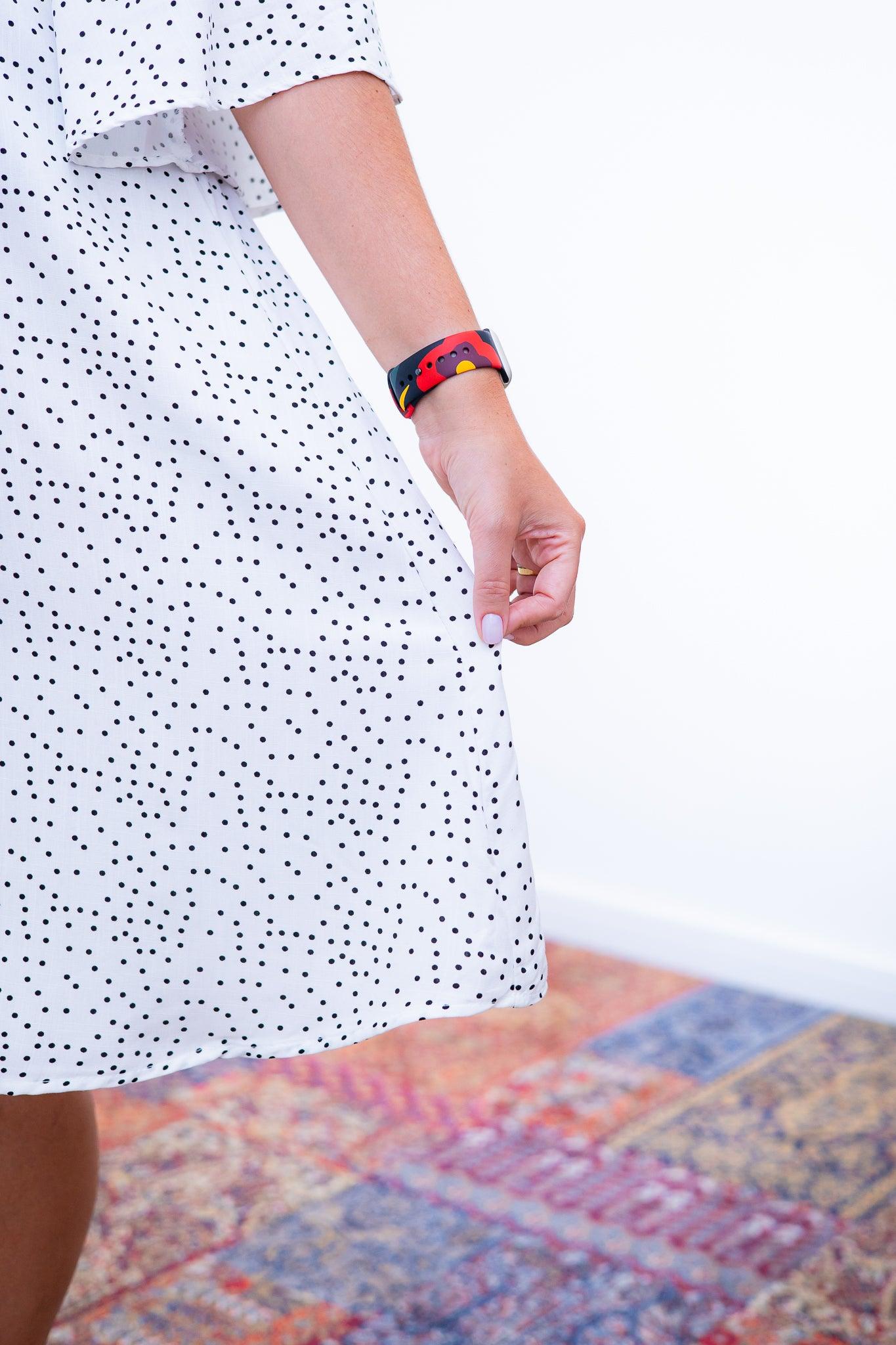 Vestido Sabrina - Decote V Manga Morcego em Viscolinho - Bazar Online