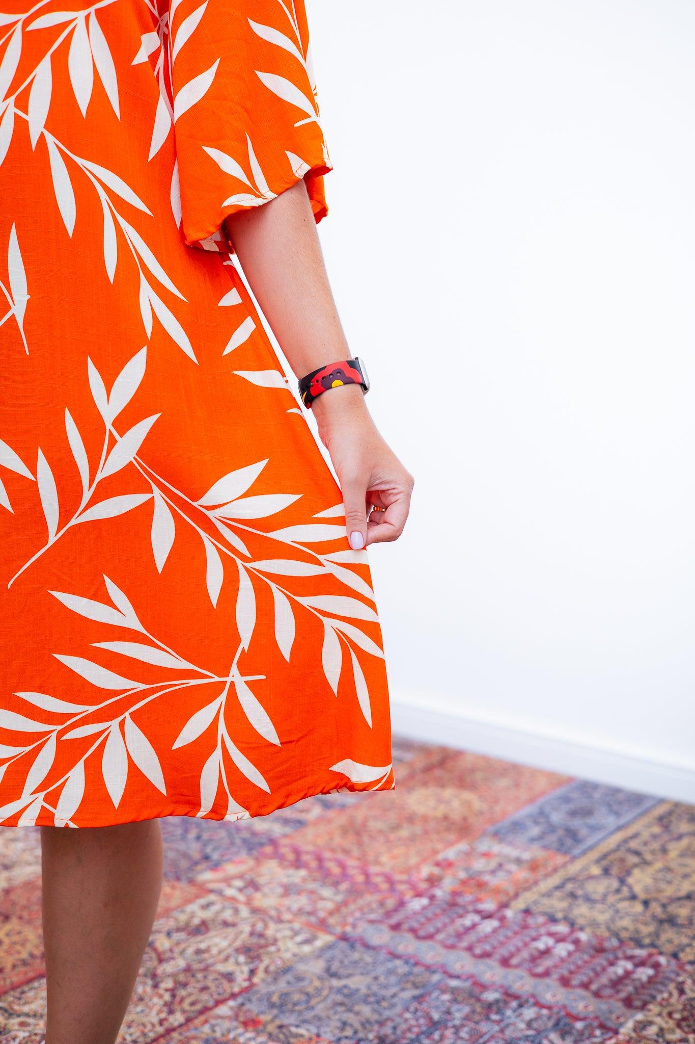 Vestido Sabrina - Decote V Manga Morcego em Viscolinho - Bazar Online