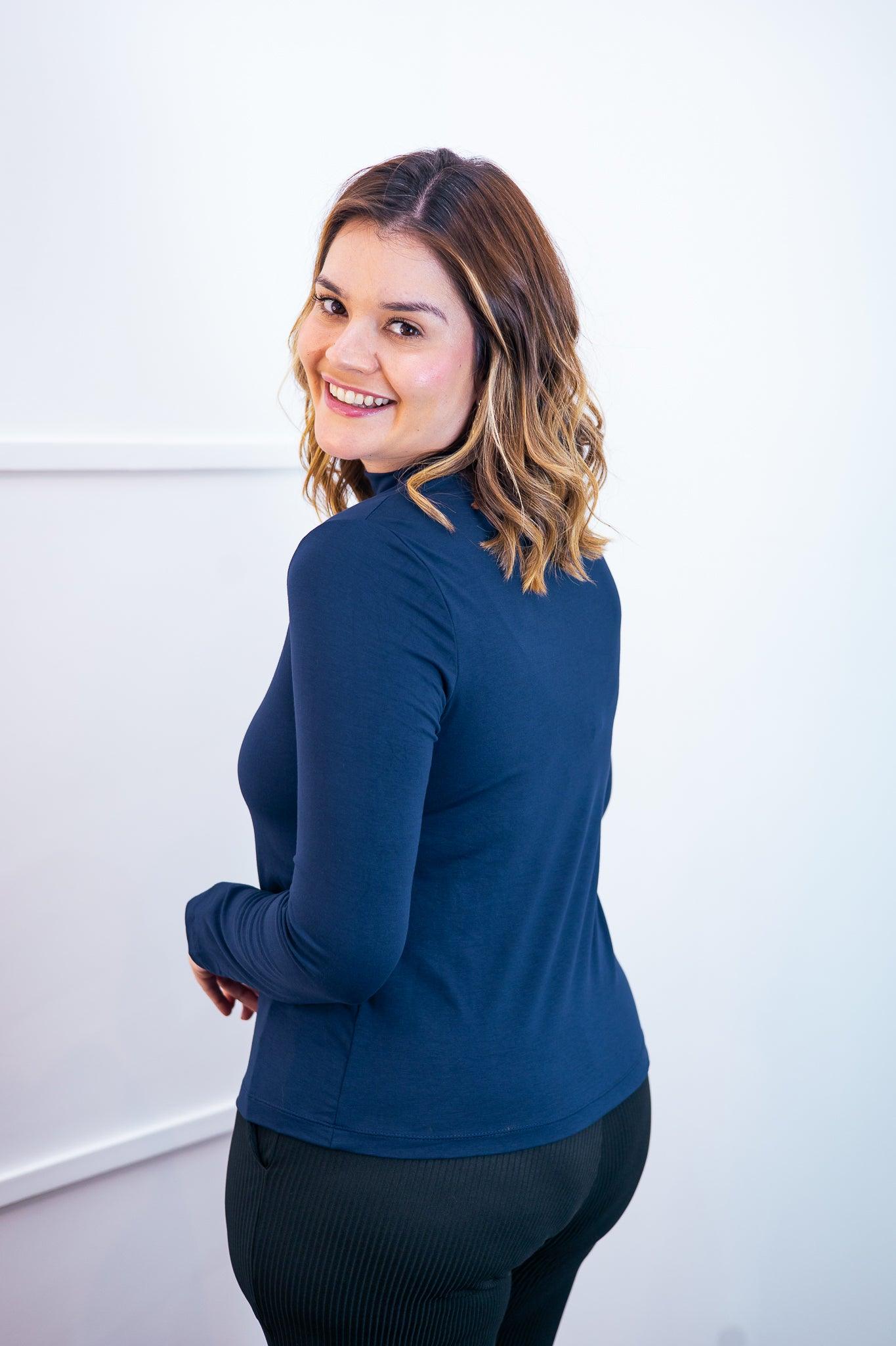 Blusa Donna - Manga longa com Golinha - Bazar Online