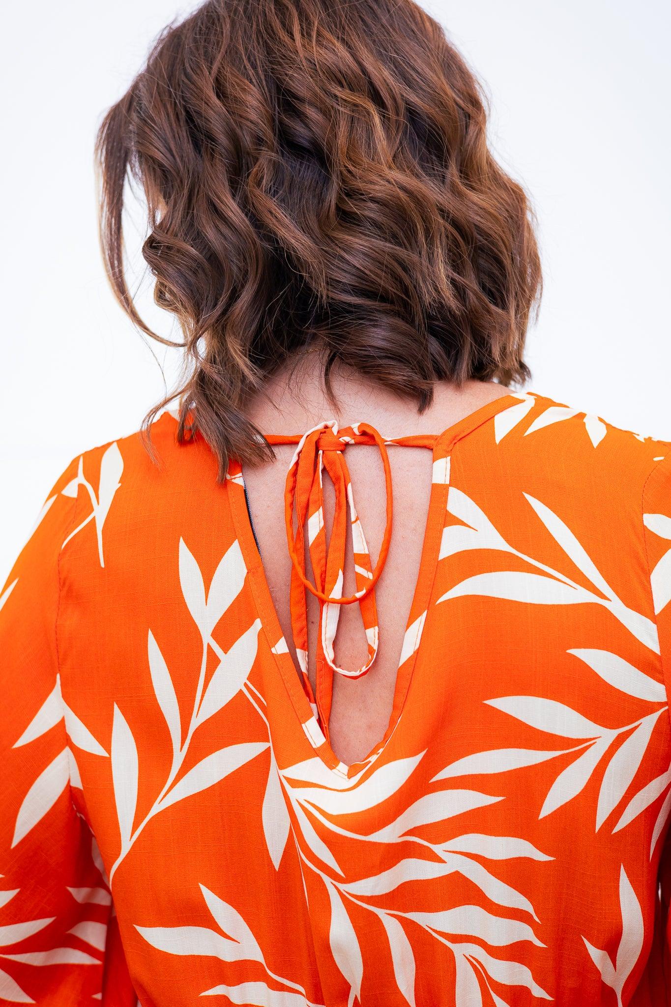 Vestido Sabrina - Decote V Manga Morcego em Viscolinho - Bazar Online