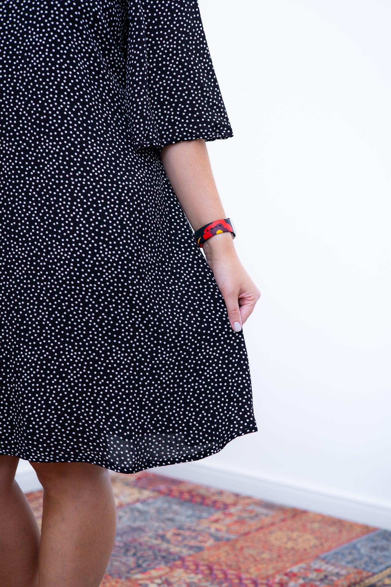 Vestido Sabrina - Decote V Manga Morcego em Viscolinho - Bazar Online