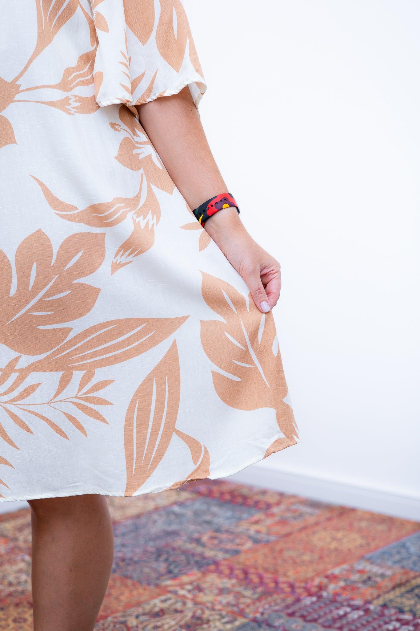 Vestido Sabrina - Decote V Manga Morcego em Viscolinho - Bazar Online