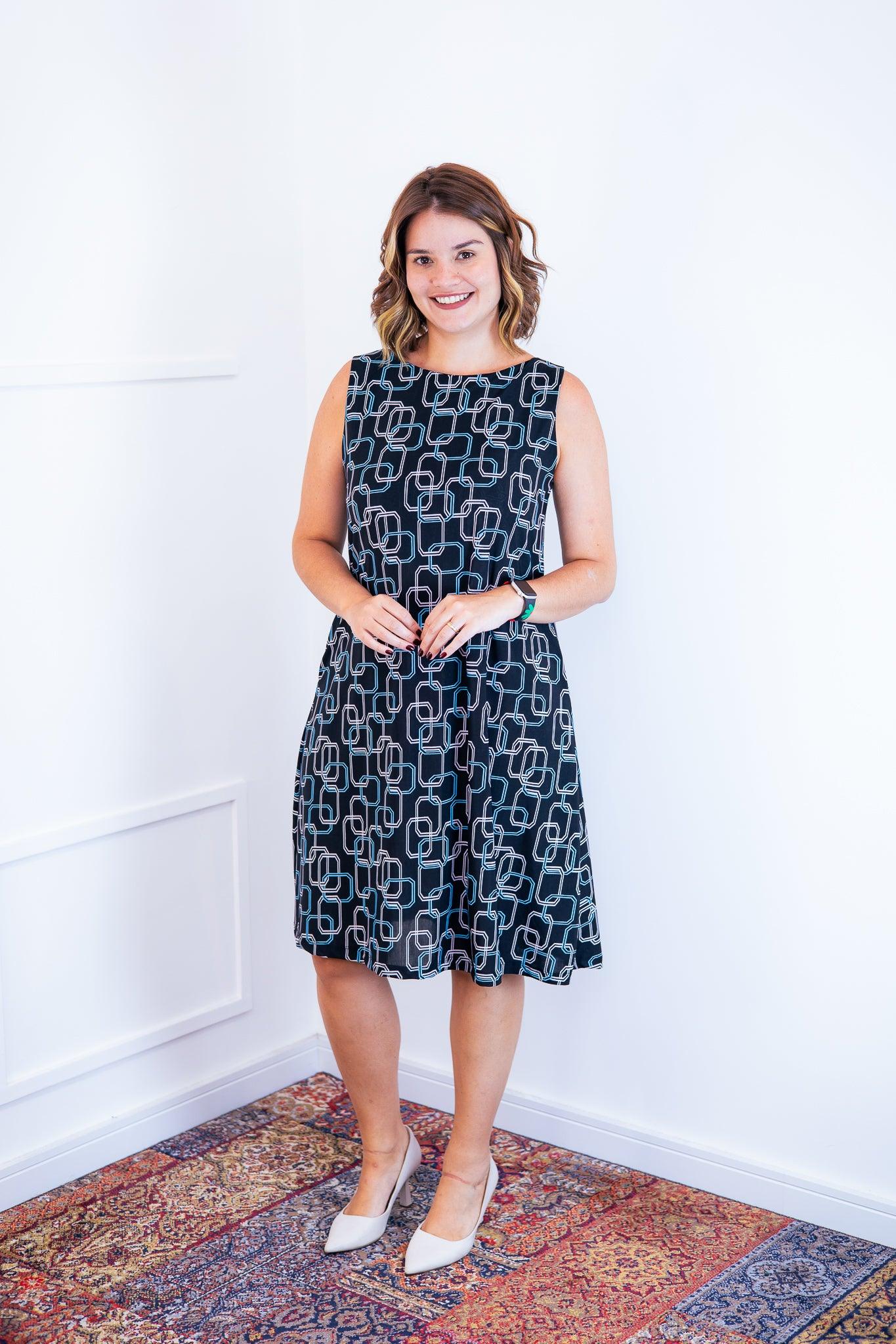 Vestido Sofia - Malha Confort Regata Midi - Bazar Online