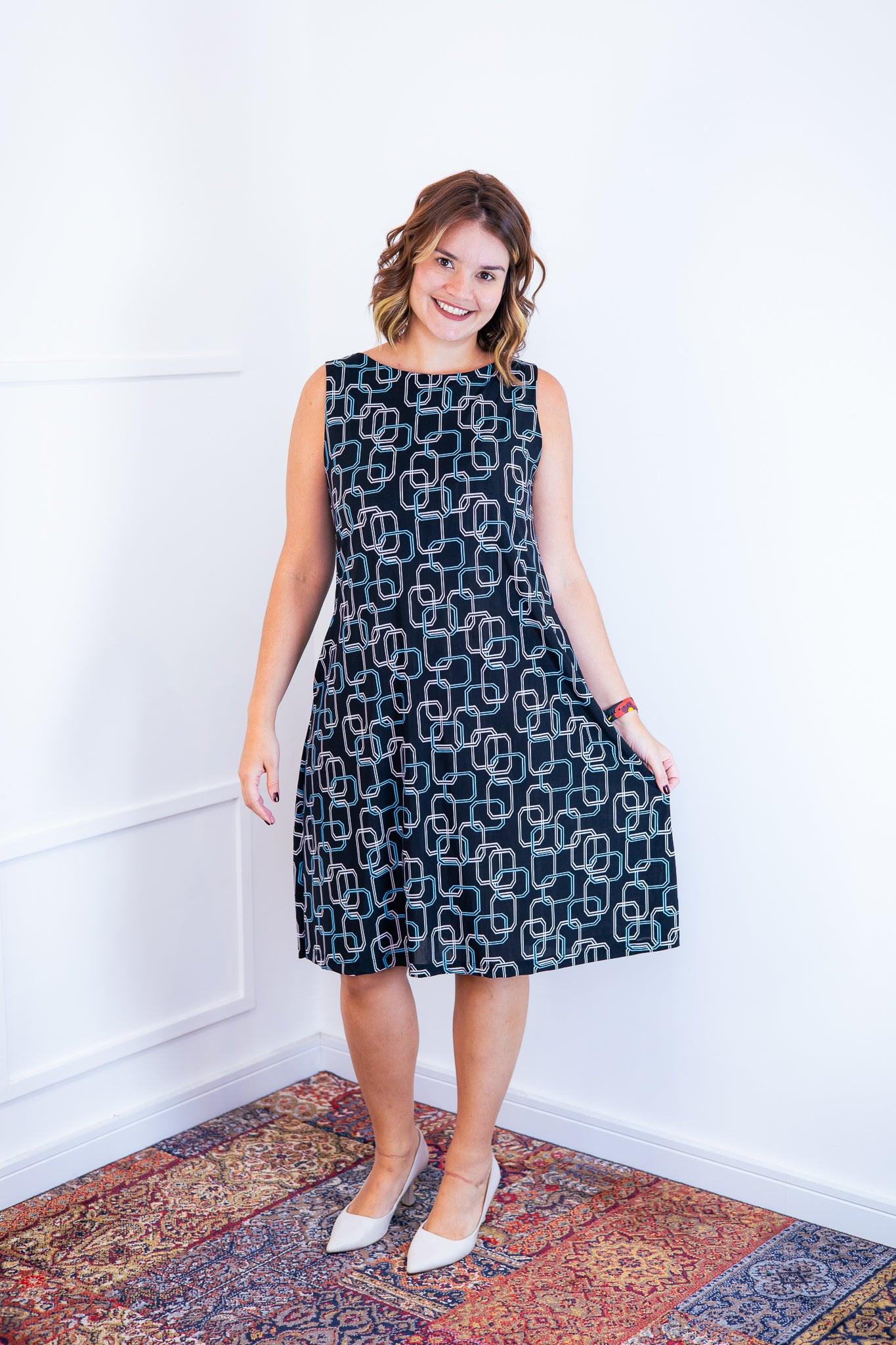 Vestido Sofia - Malha Confort Regata Midi - Bazar Online