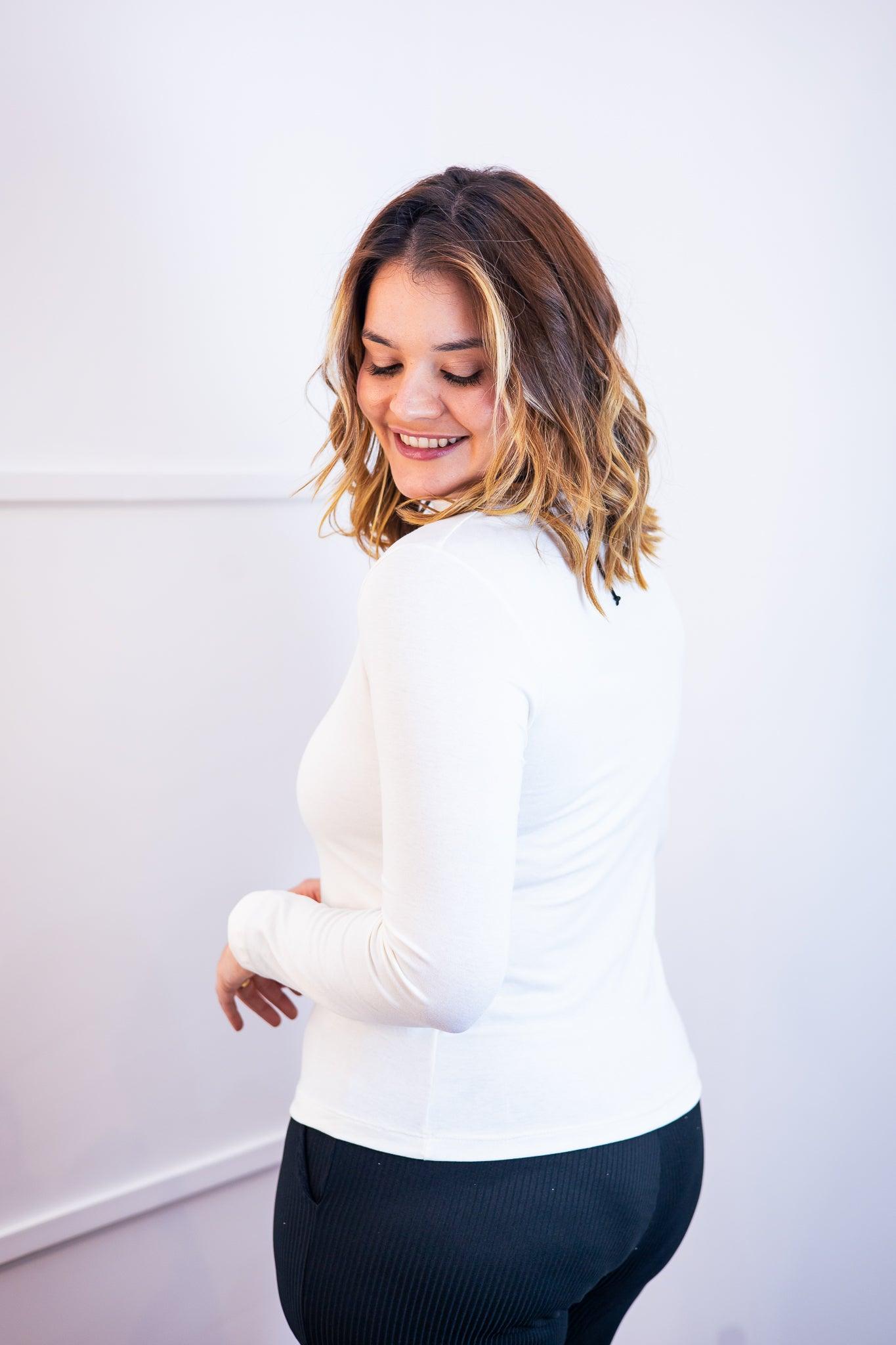 Blusa Donna - Manga longa com Golinha - Bazar Online