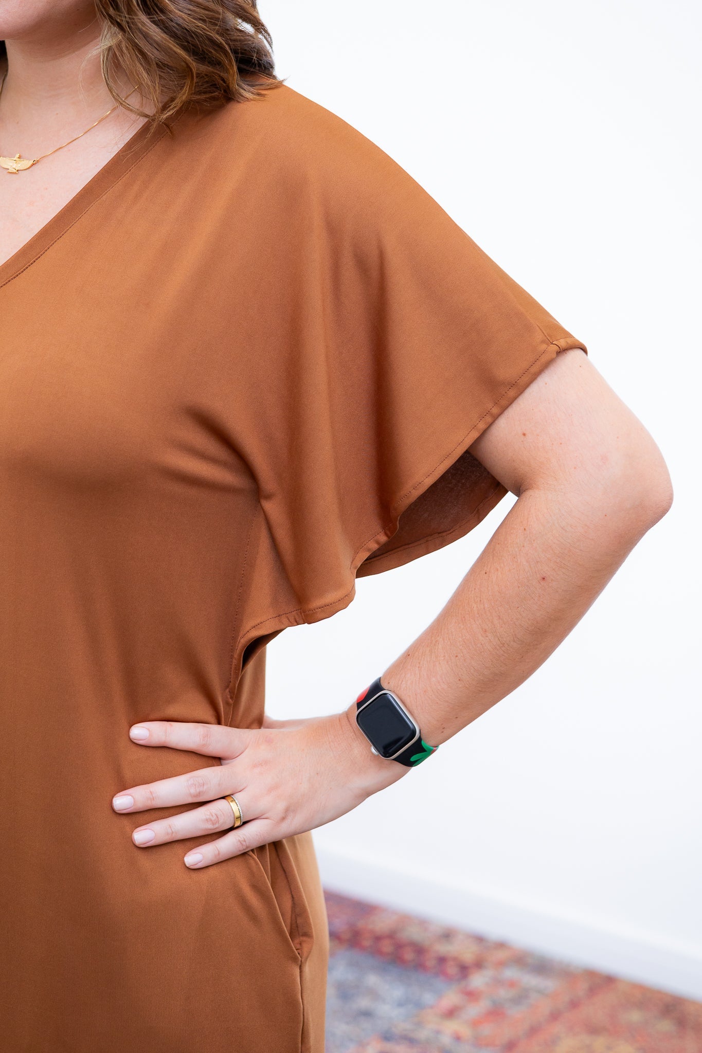 Vestido Helena - Malha Confort Manga Morcego - Bazar Online