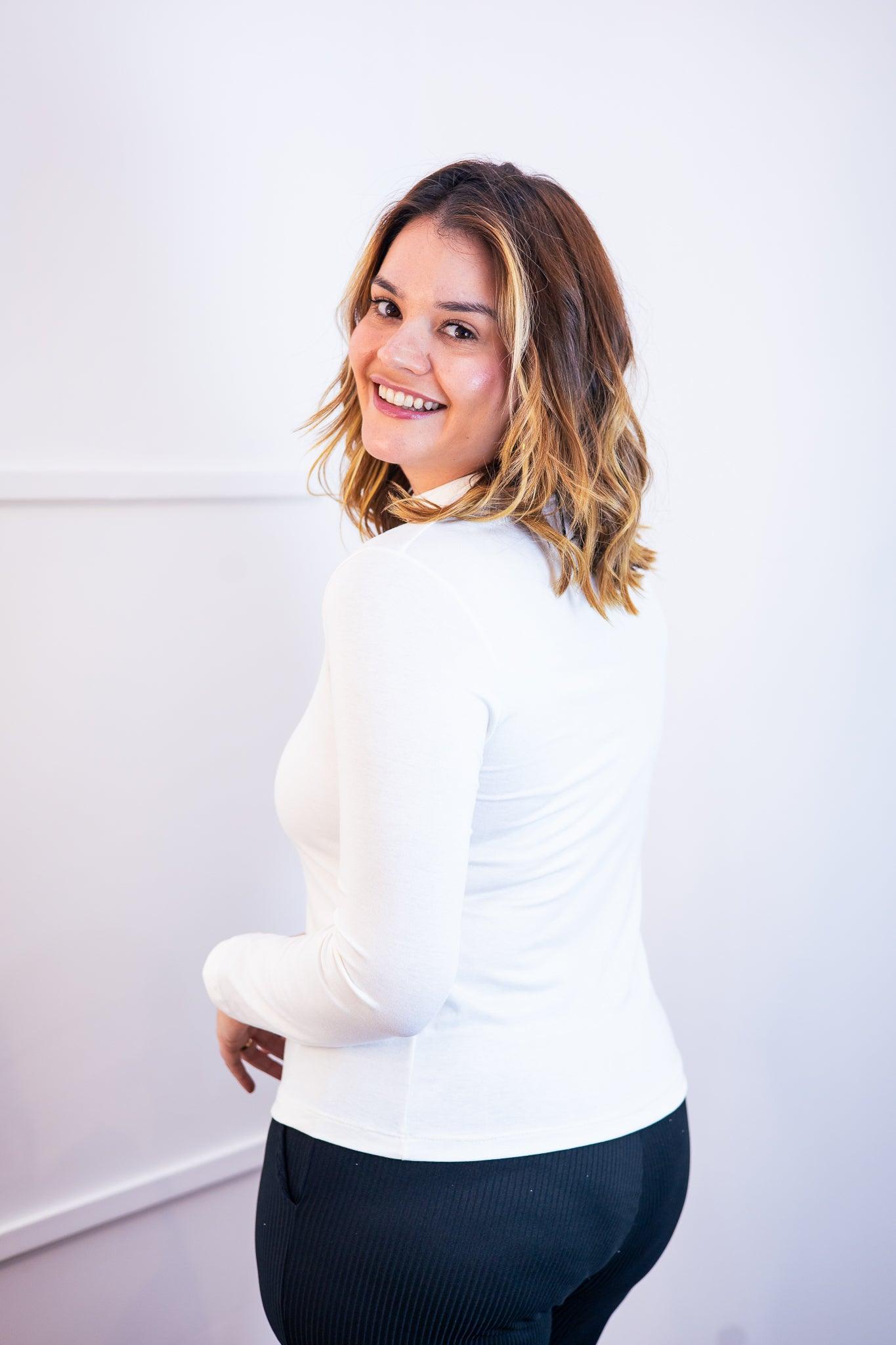 Blusa Donna - Manga longa com Golinha - Bazar Online