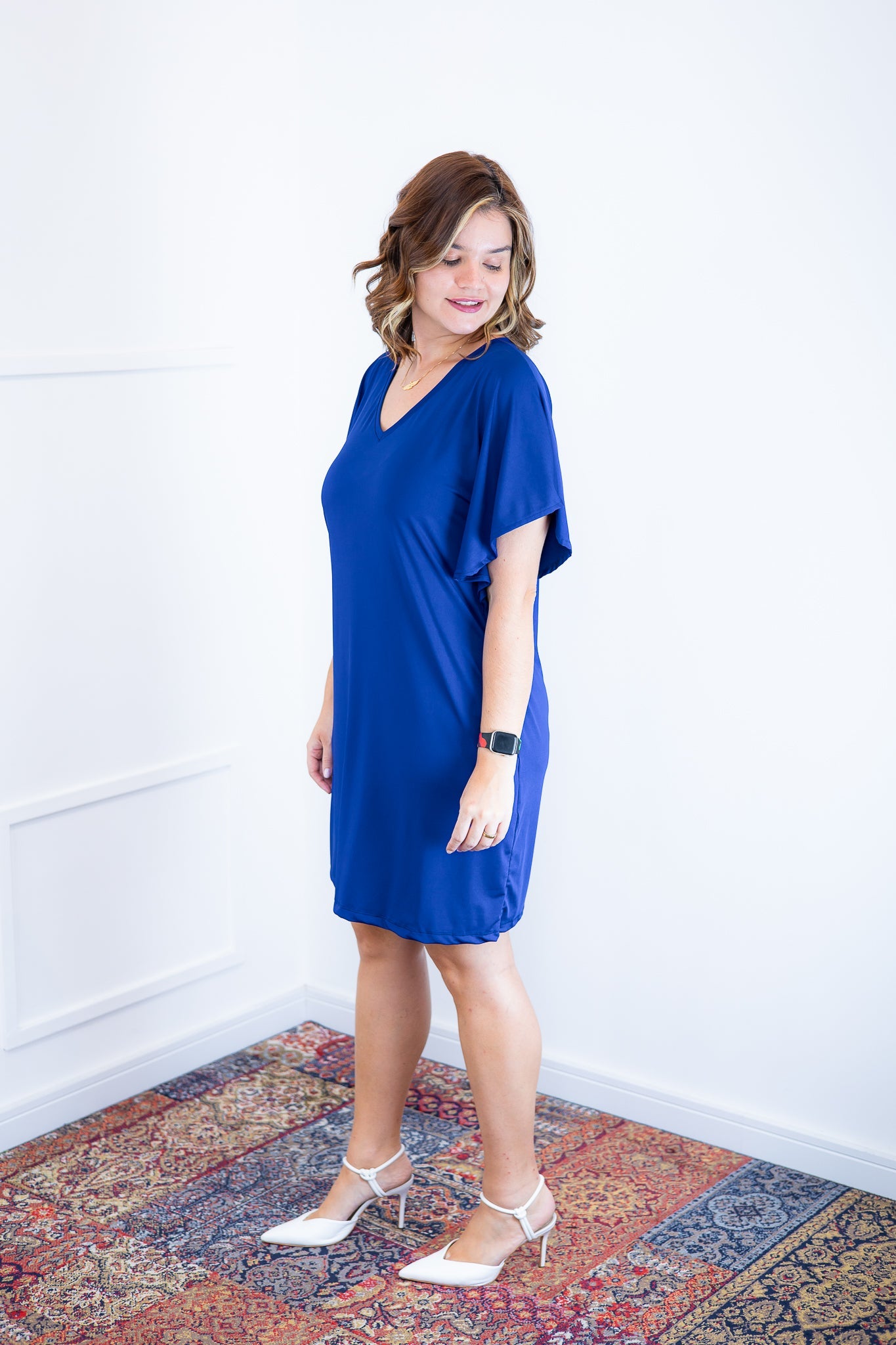 Vestido Helena - Malha Confort Manga Morcego - Bazar Online