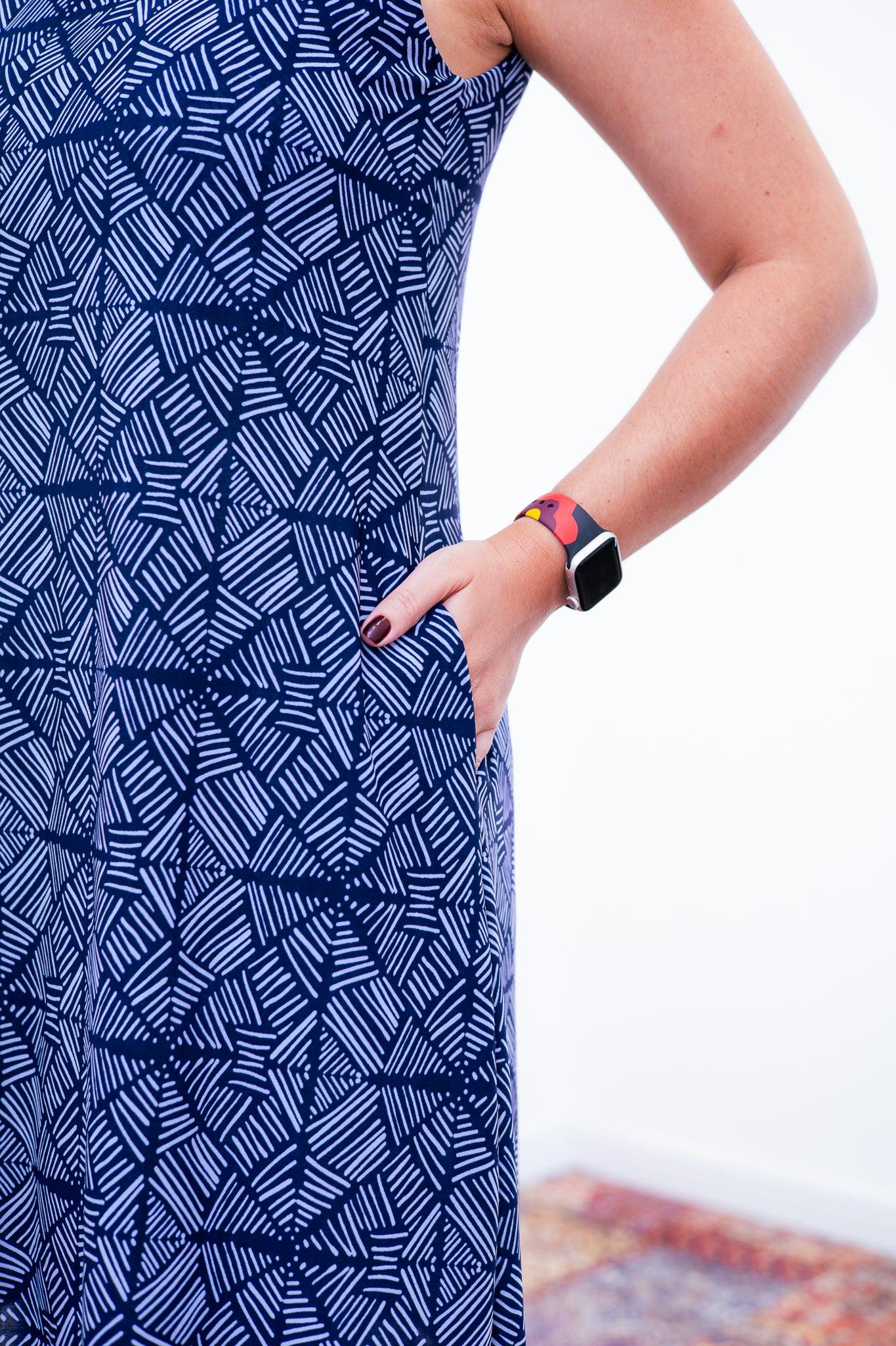 Vestido Emily -  Regata de Amarrar nas Costas em Malha Confort - Bazar Online