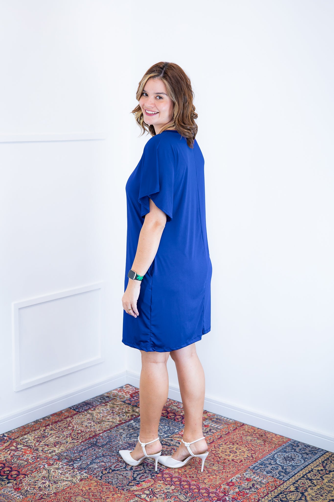 Vestido Helena - Malha Confort Manga Morcego - Bazar Online