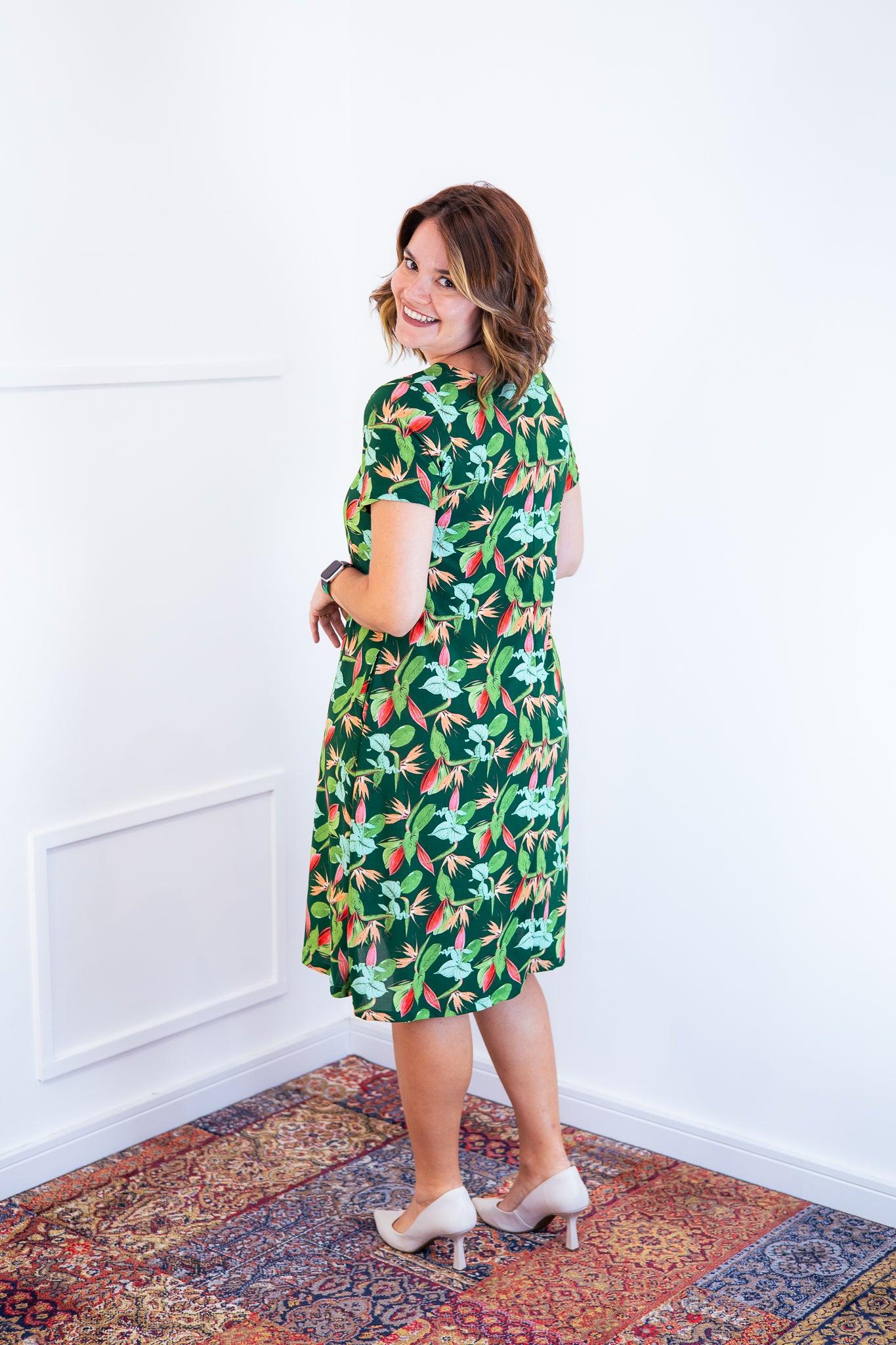 Vestido Sara - Malha Confort Midi com Manga - Bazar Online