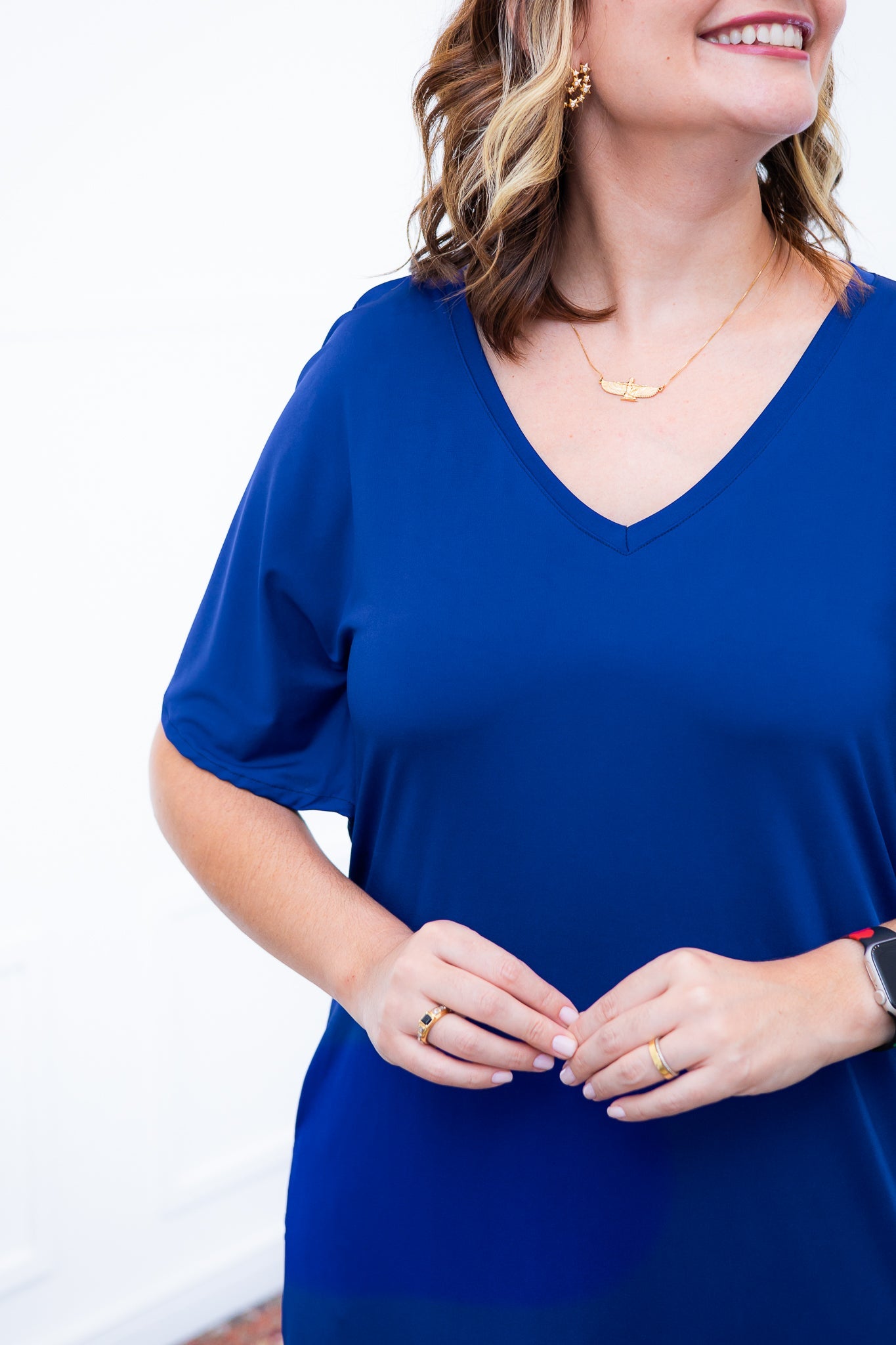 Vestido Helena - Malha Confort Manga Morcego - Bazar Online