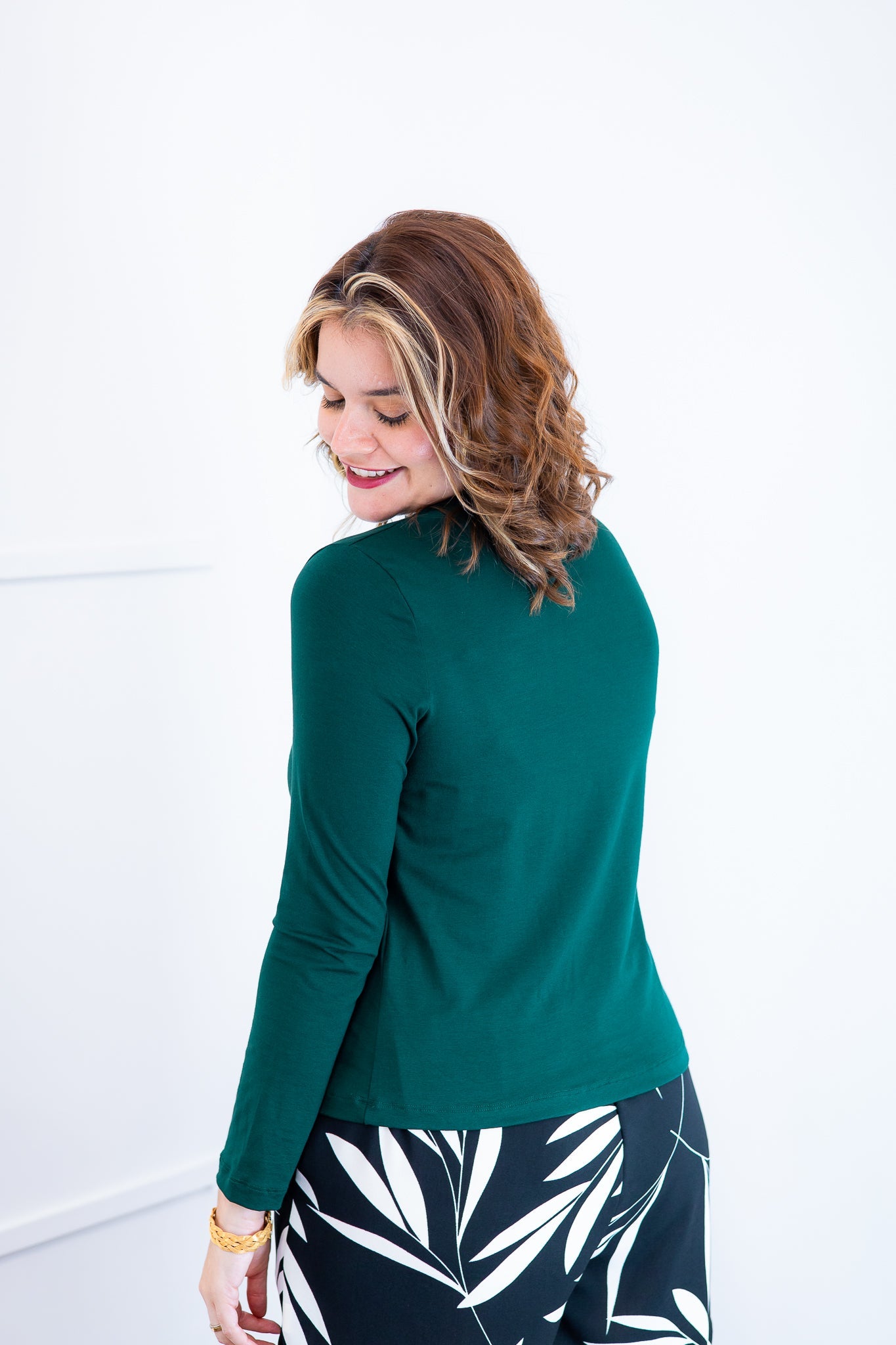 Blusa Donna - Manga longa com Golinha - Bazar Online