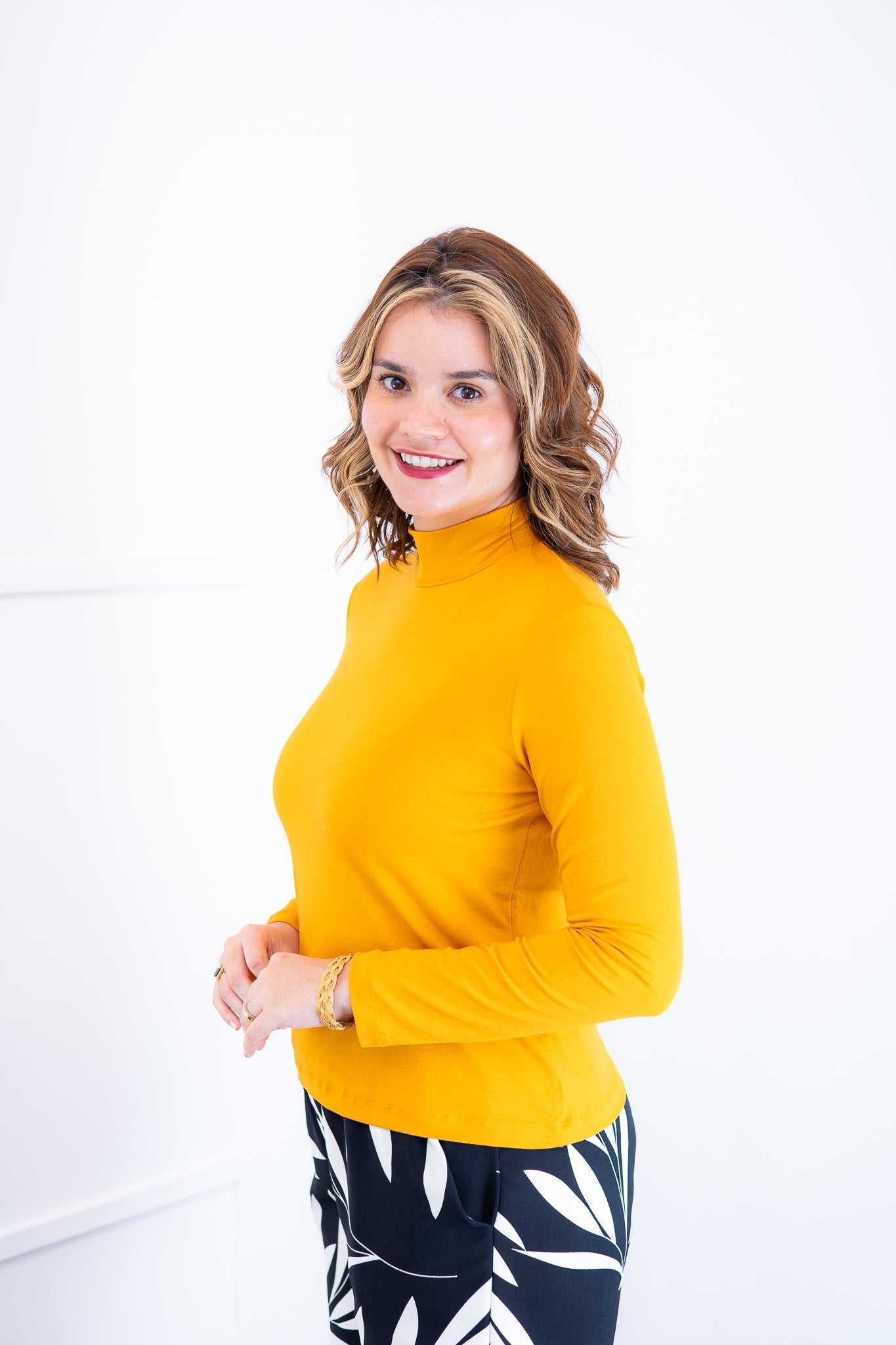 Blusa Donna - Manga longa com Golinha - Bazar Online