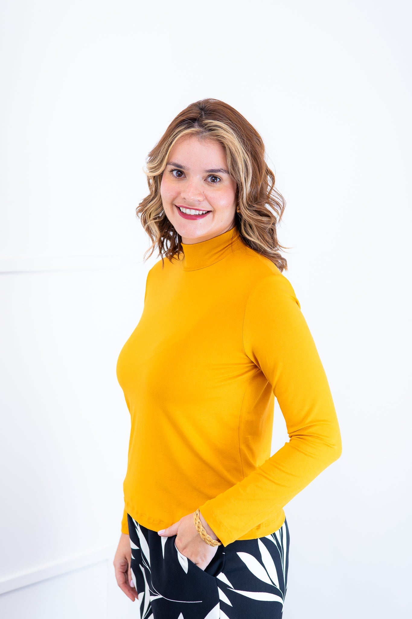 Blusa Donna - Manga longa com Golinha - Bazar Online