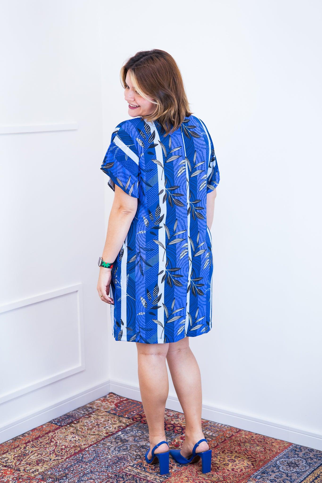 Vestido Helena - Malha Confort Manga Morcego - Bazar Online